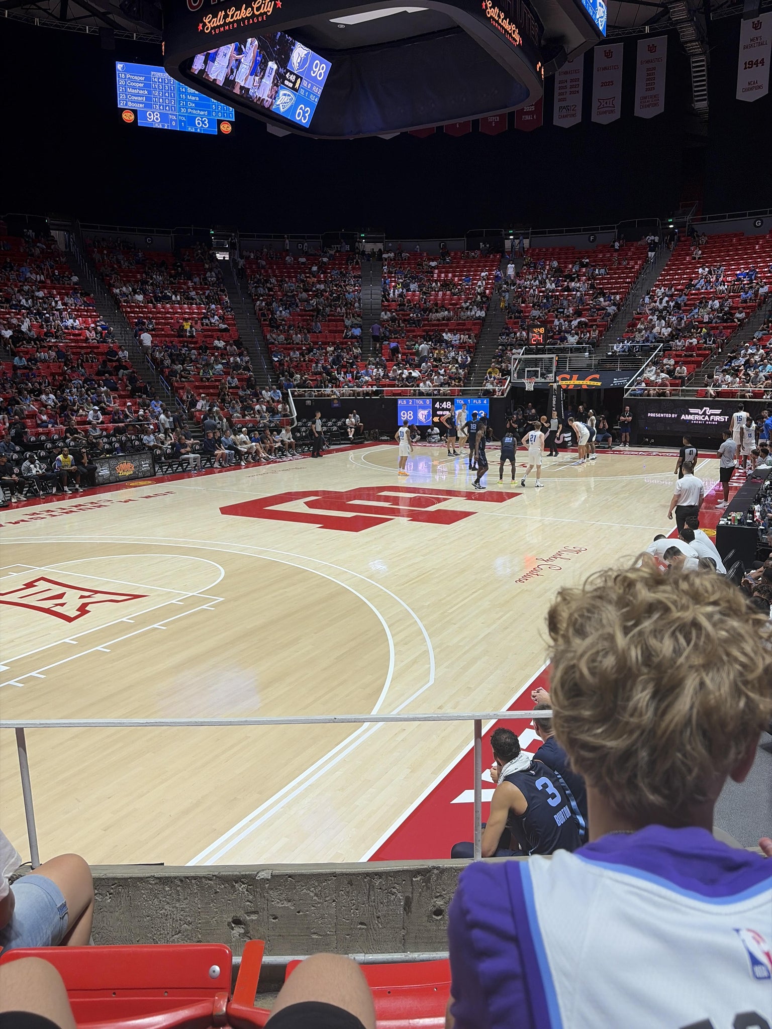 Real Fan View taken from Section R at Jon M. Huntsman Center by Josiah J