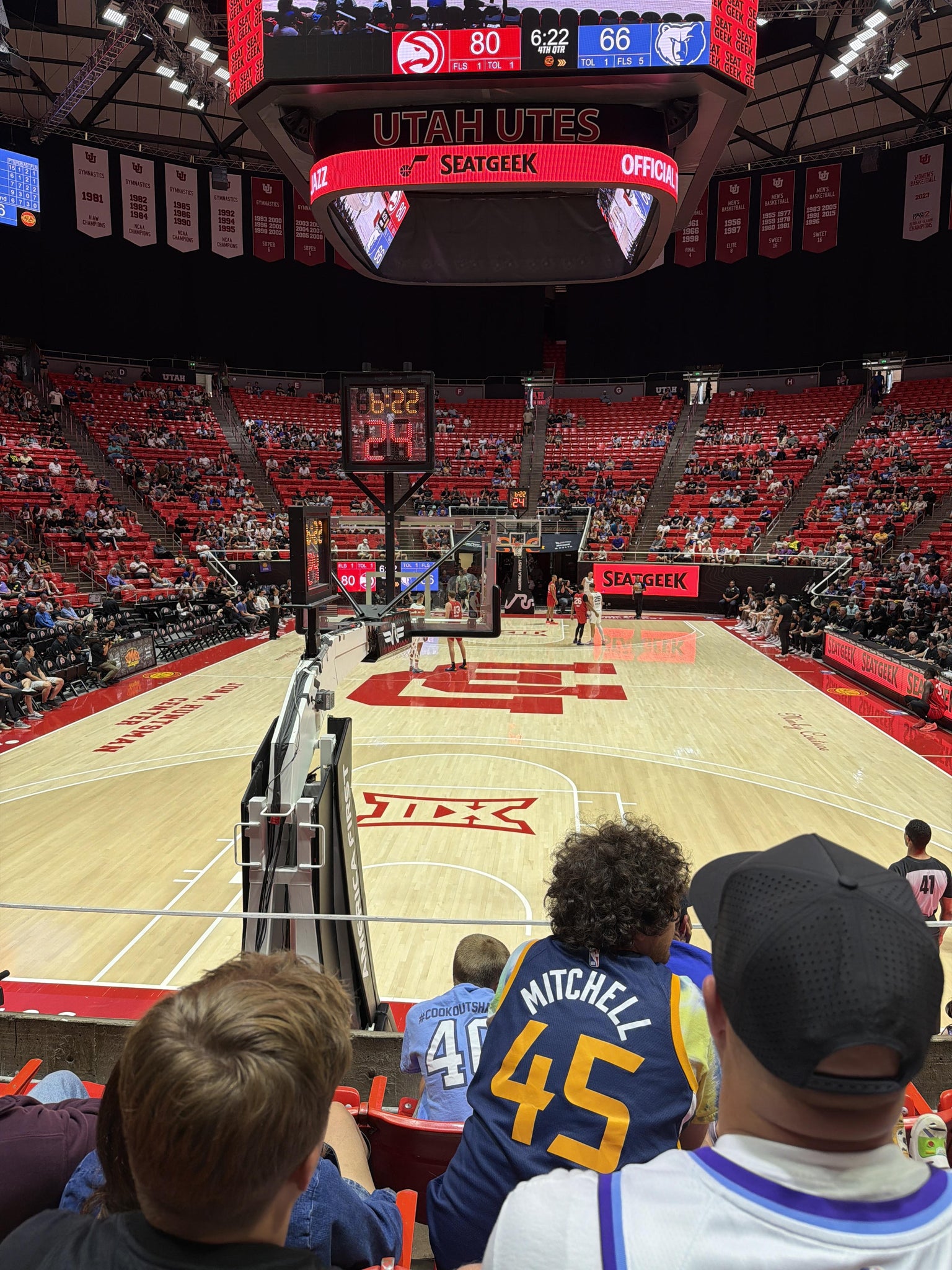 Real Fan View taken from Section T at Jon M. Huntsman Center by Brad P