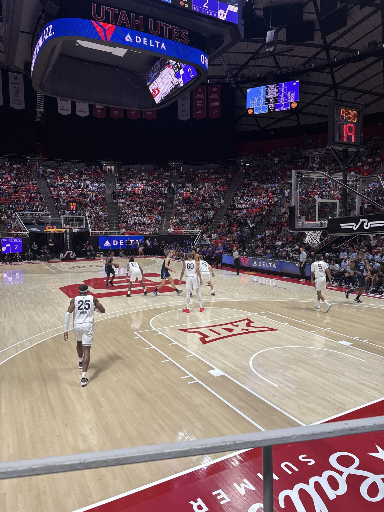 Real Fan View taken from Section V at Jon M. Huntsman Center by Michael A