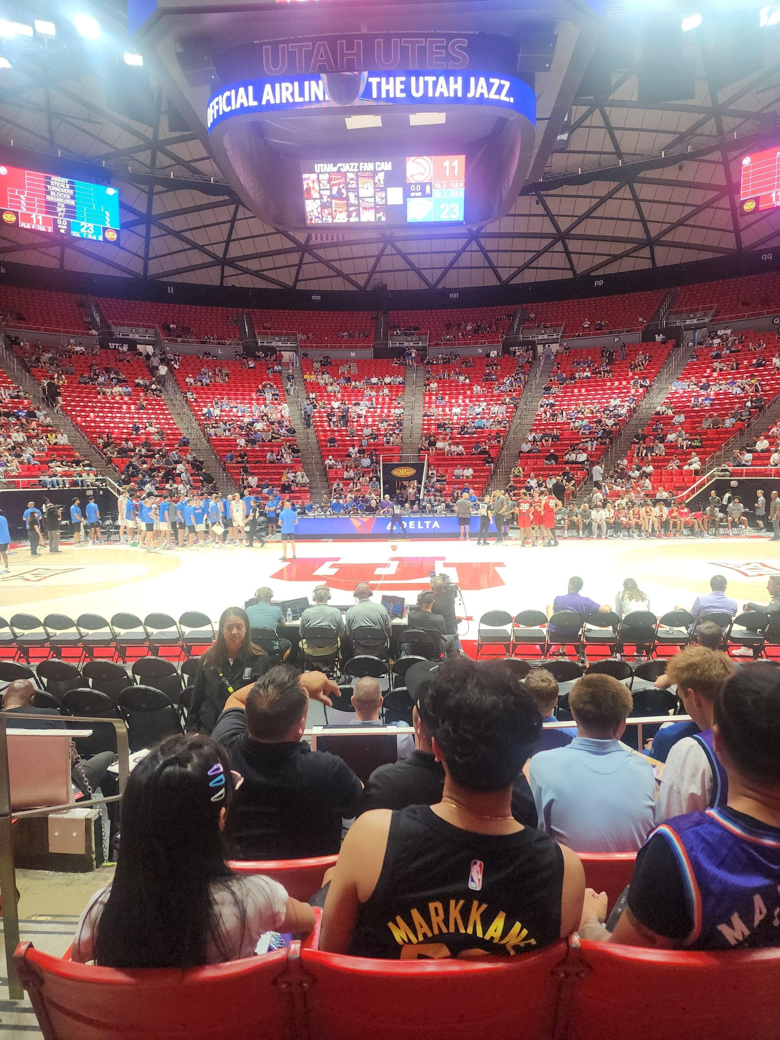 Real Fan View taken from Section Z at Jon M. Huntsman Center by Shauntae C