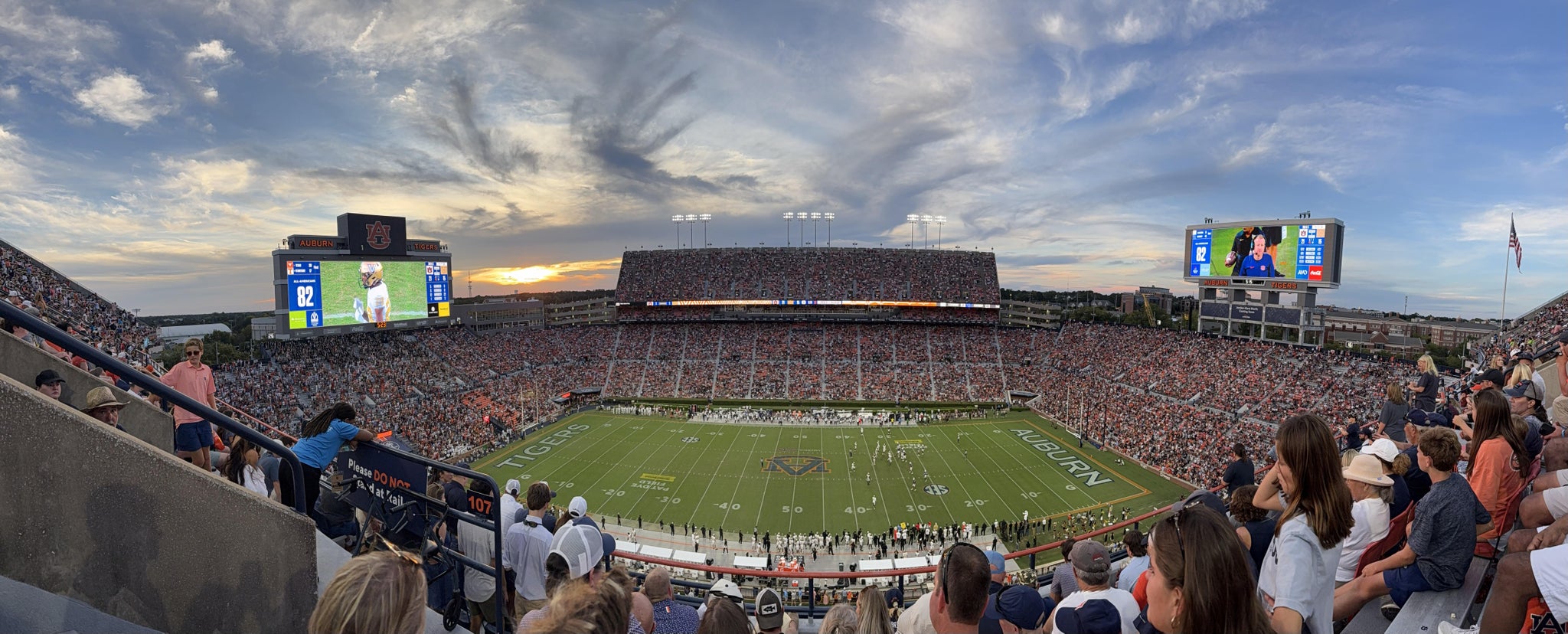 Real Fan View taken from Section 107 at Jordan-Hare Stadium by Keri J