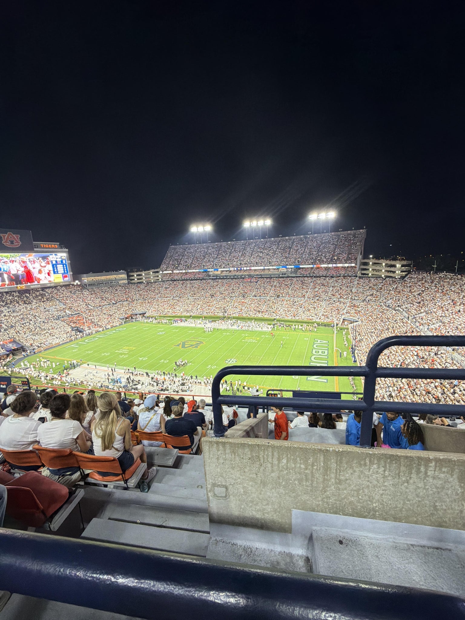 Real Fan View taken from Section 108 at Jordan-Hare Stadium by Marissa T