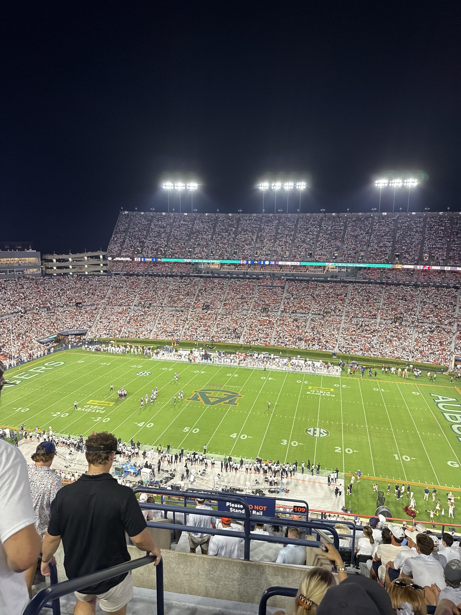Real Fan View taken from Section 109 at Jordan-Hare Stadium by Donovan S