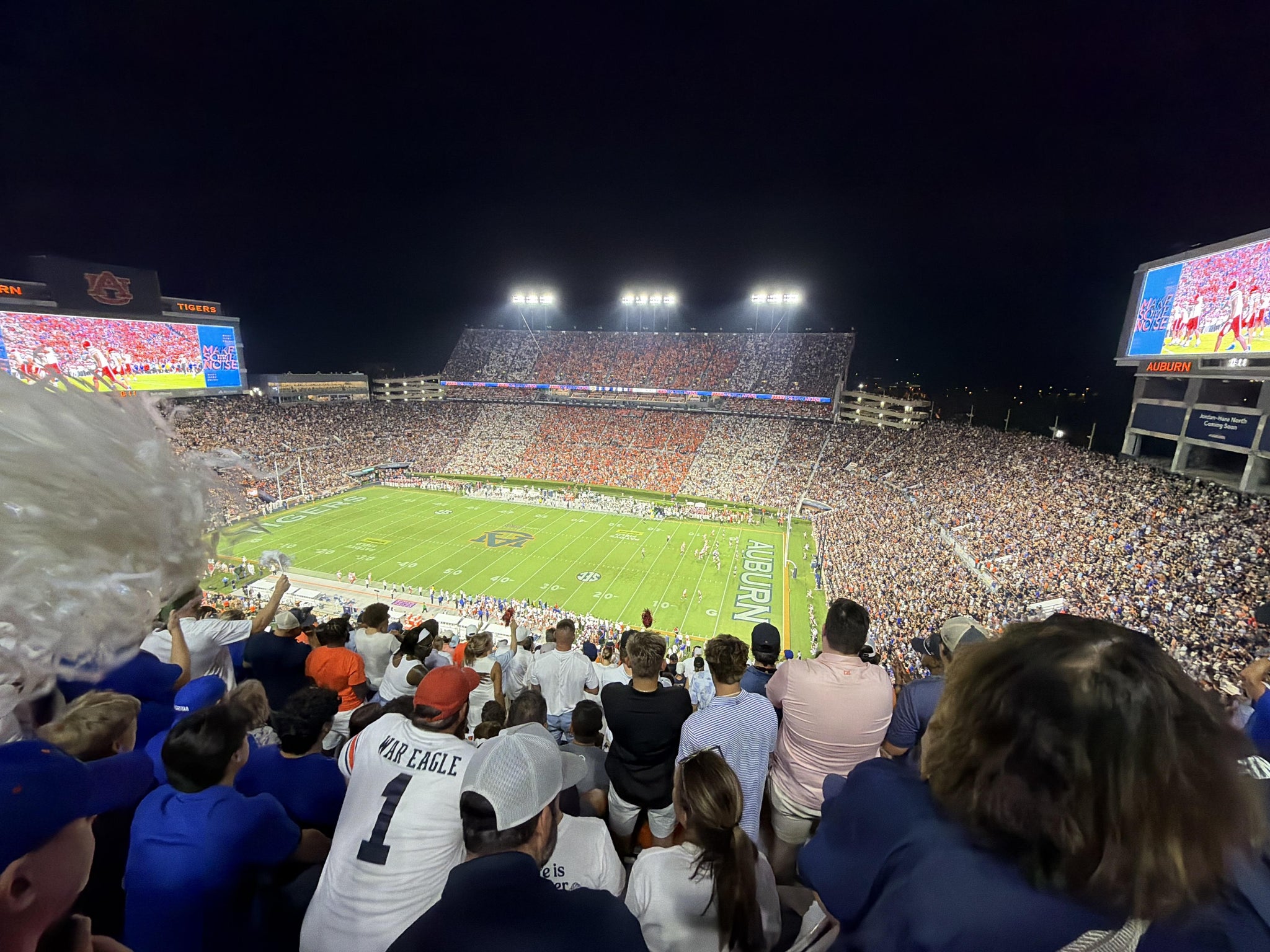 Real Fan View taken from Section 111 at Jordan-Hare Stadium by Colin S