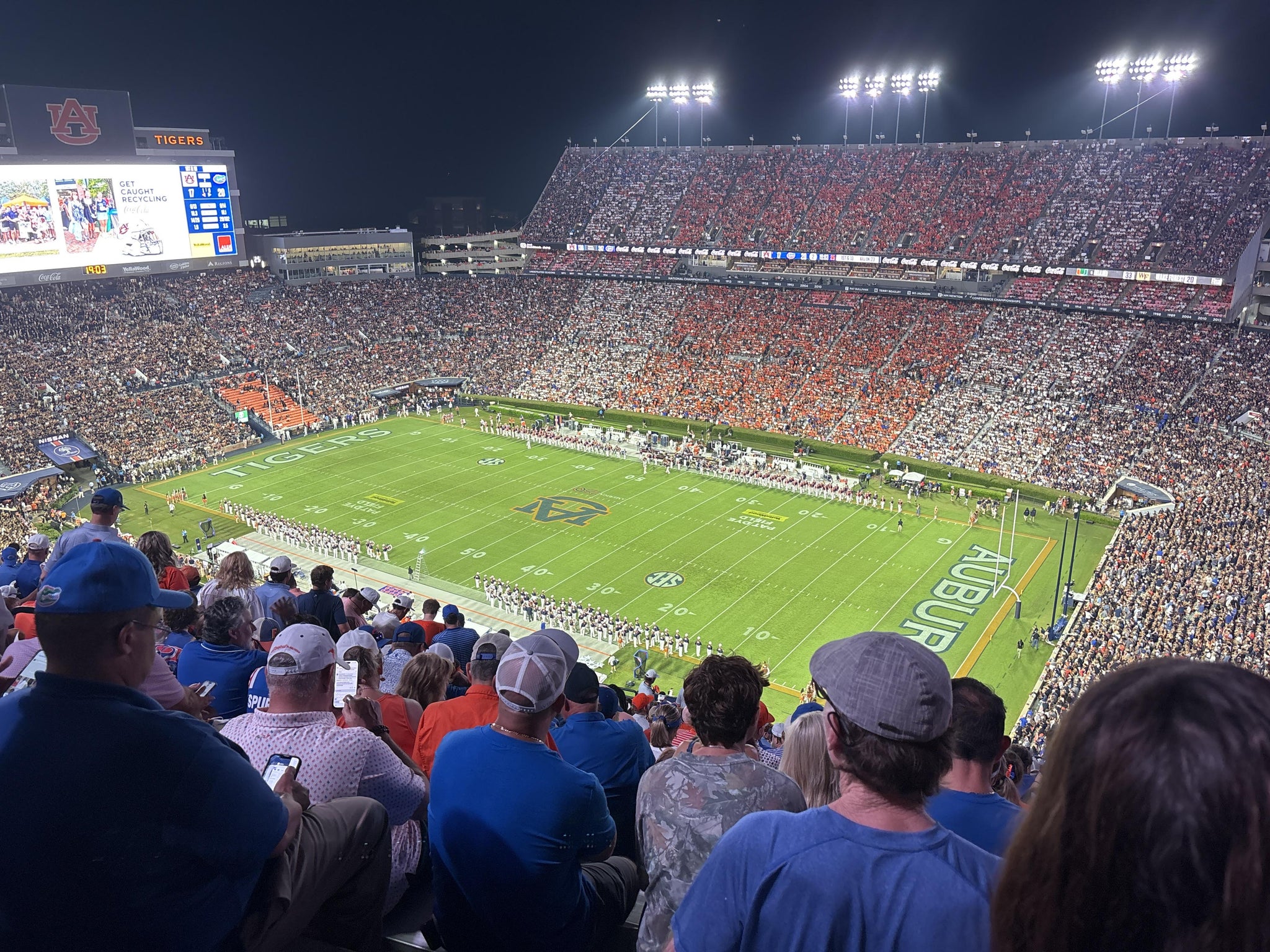 Real Fan View taken from Section 113 at Jordan-Hare Stadium by Brayden A