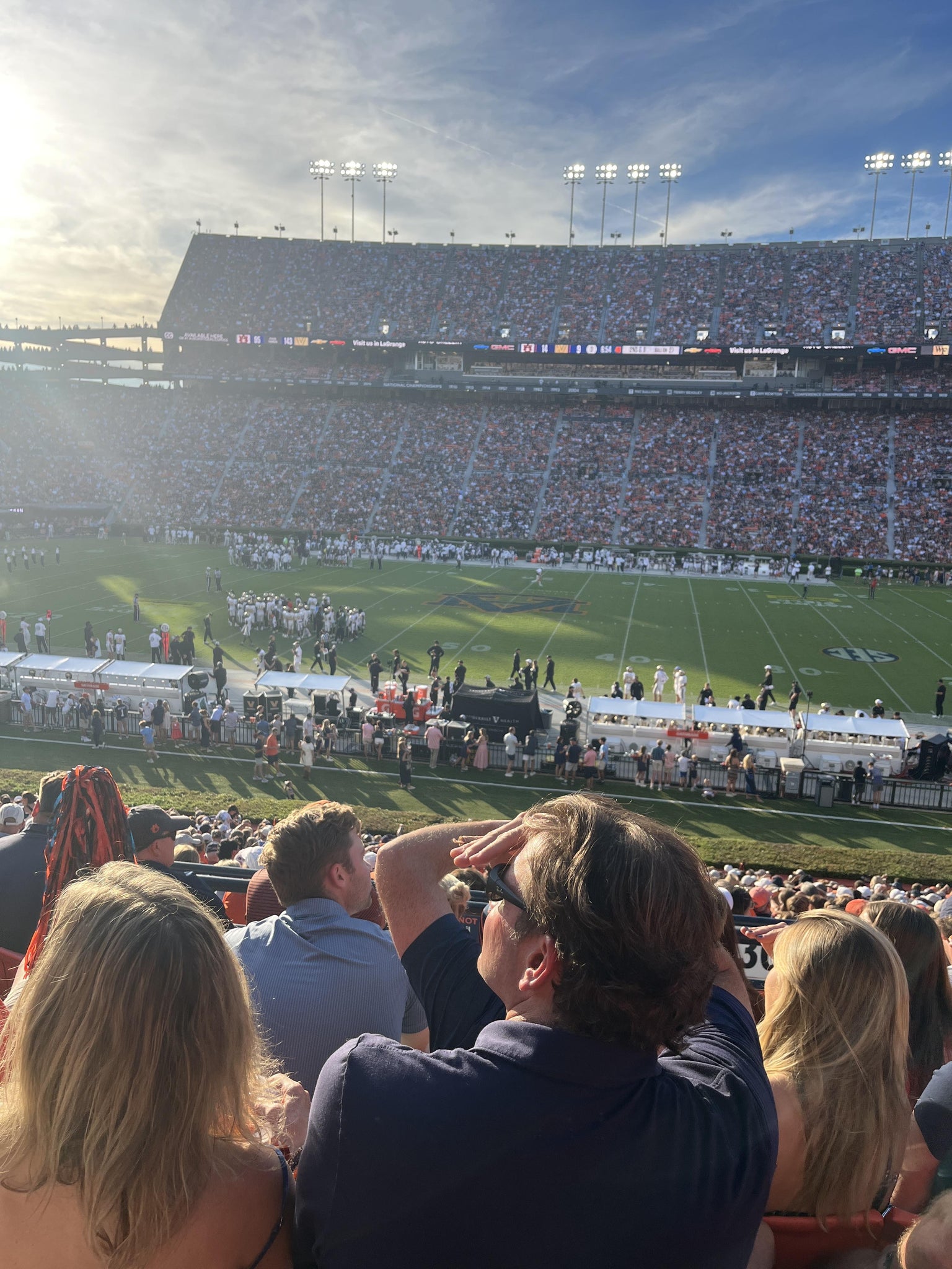 Real Fan View taken from Section 30 at Jordan-Hare Stadium by Jeff C
