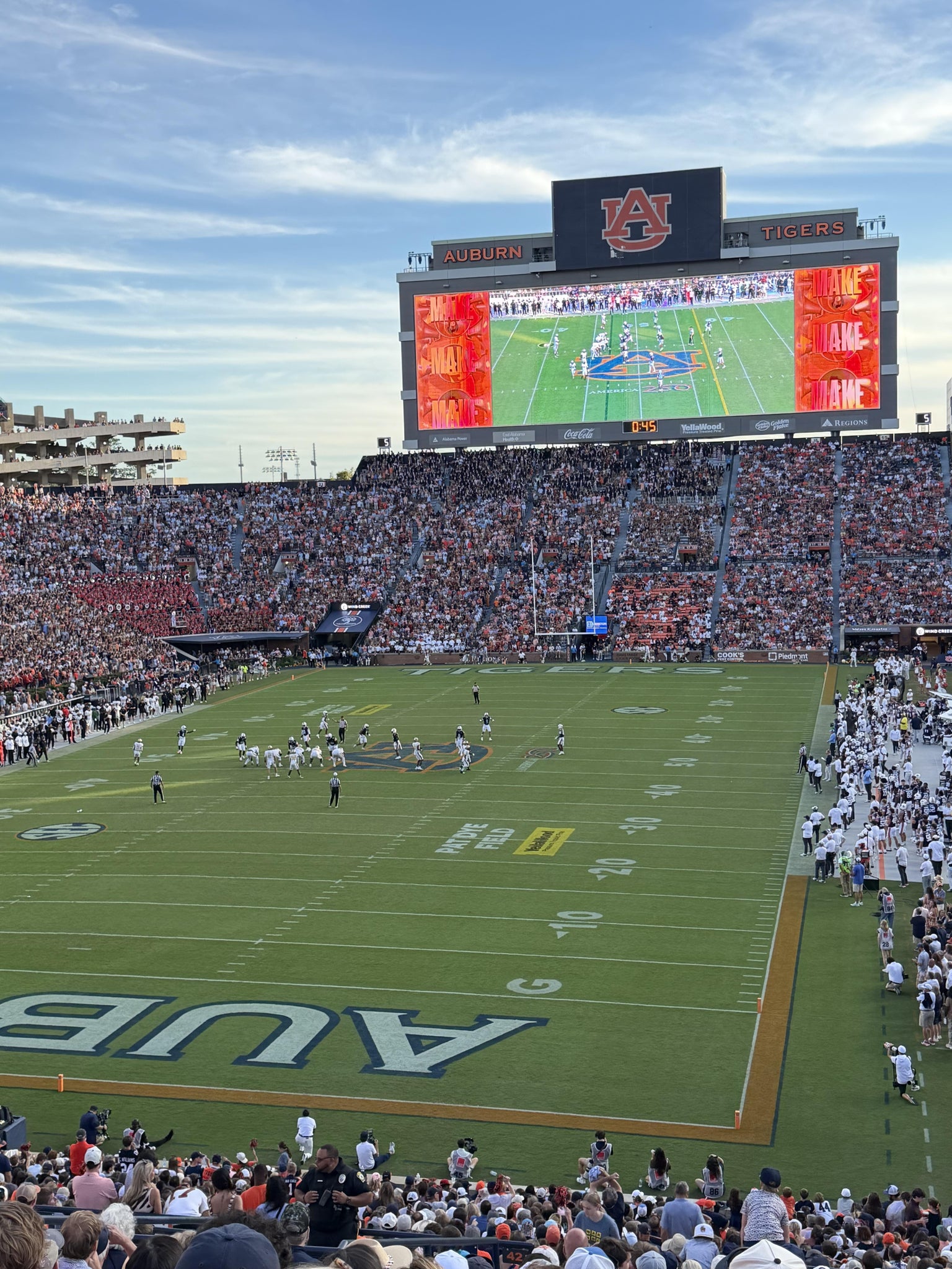 Real Fan View taken from Section 43 at Jordan-Hare Stadium by Heather G