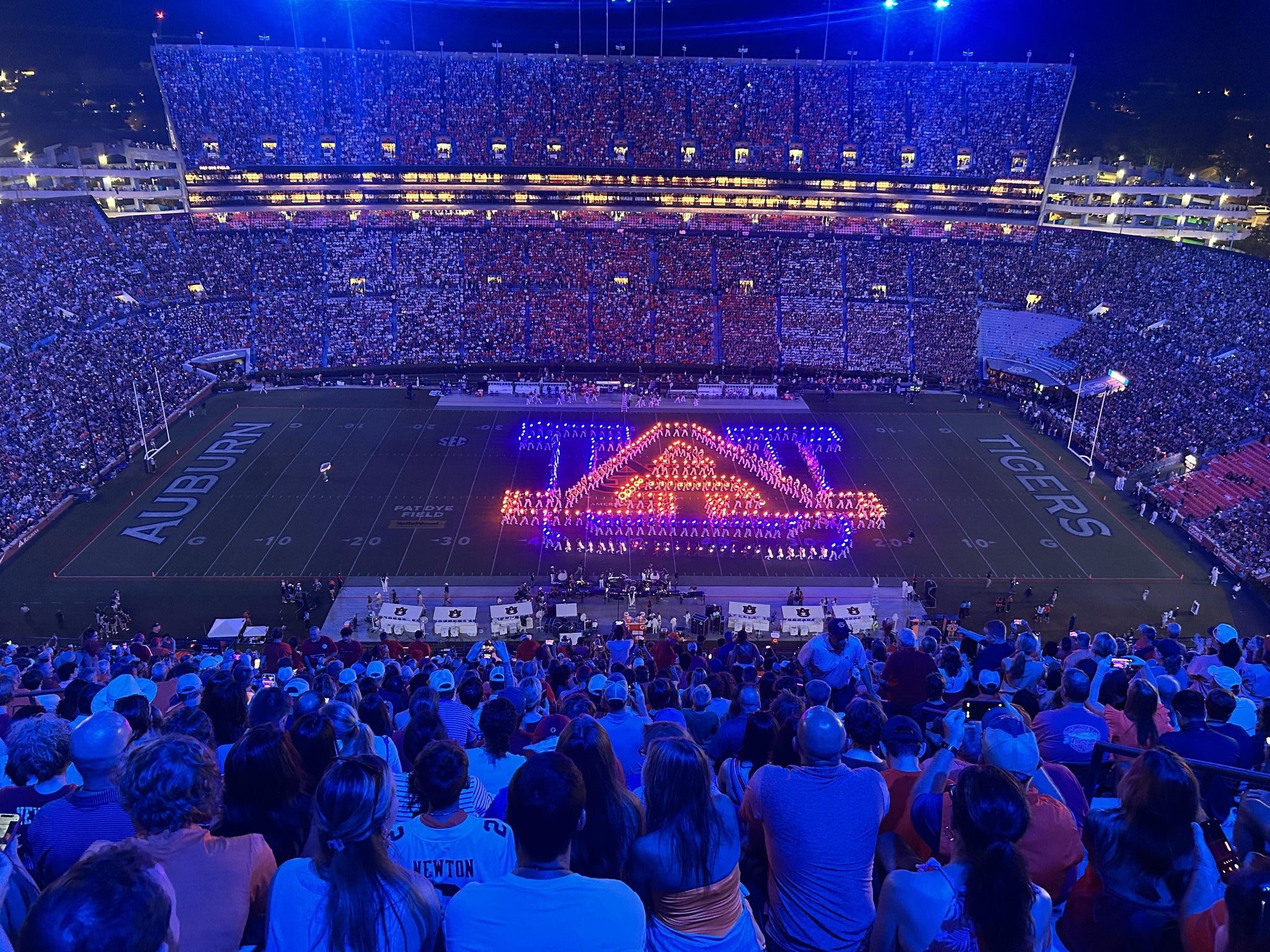 Real Fan View taken from Section 54 at Jordan-Hare Stadium by Colin C