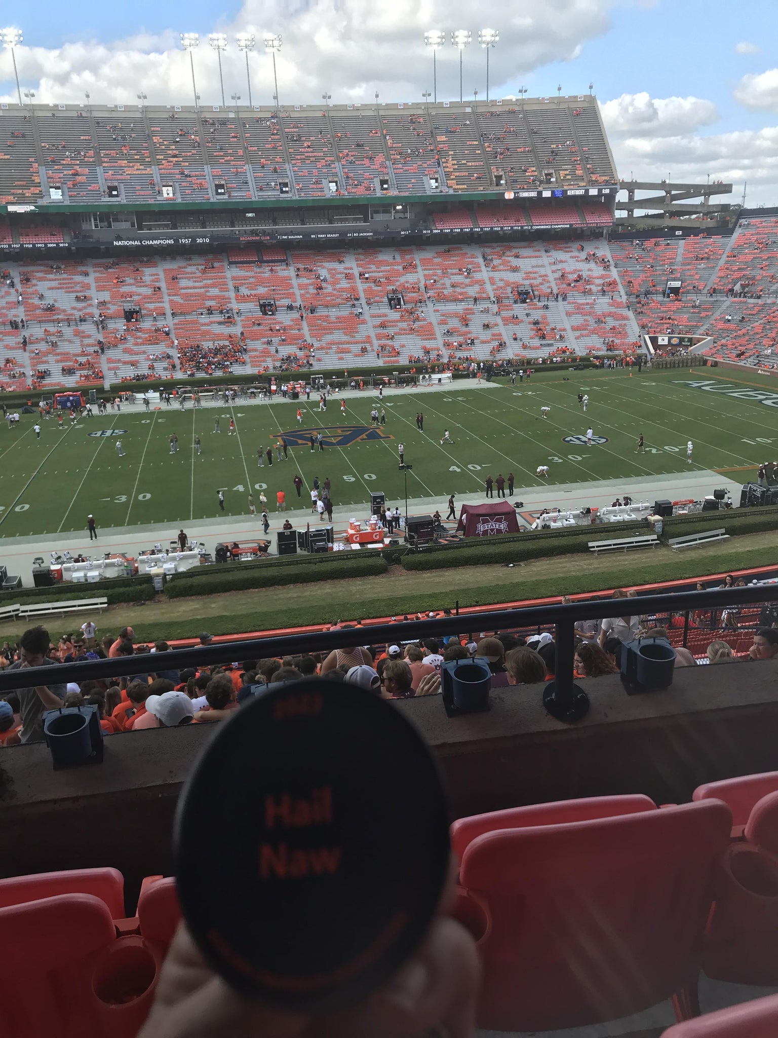 Real Fan View taken from CL Nelson 10 at Jordan-Hare Stadium by Al M