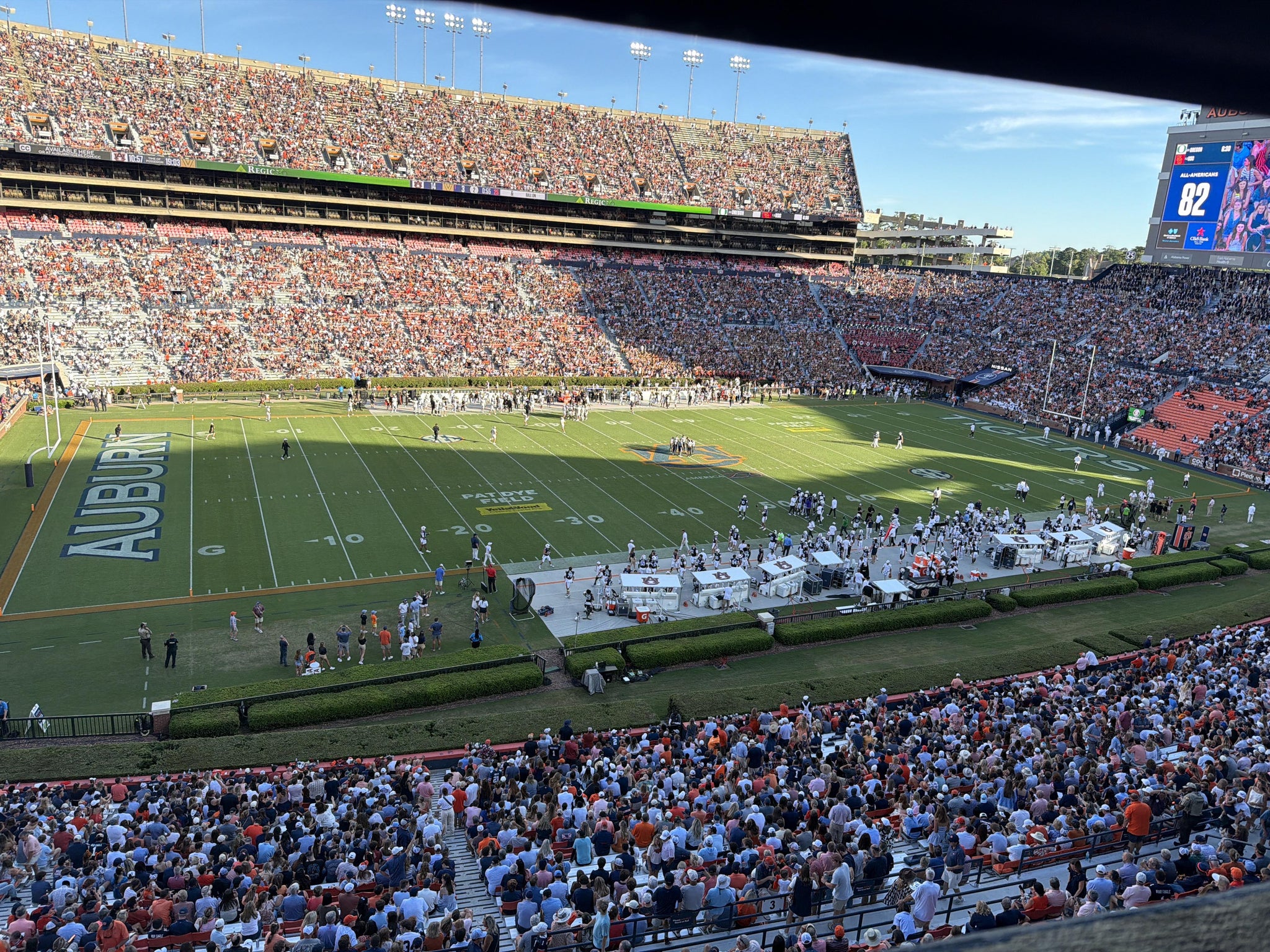 Real Fan View taken from Section NTH 2 at Jordan-Hare Stadium by Don D