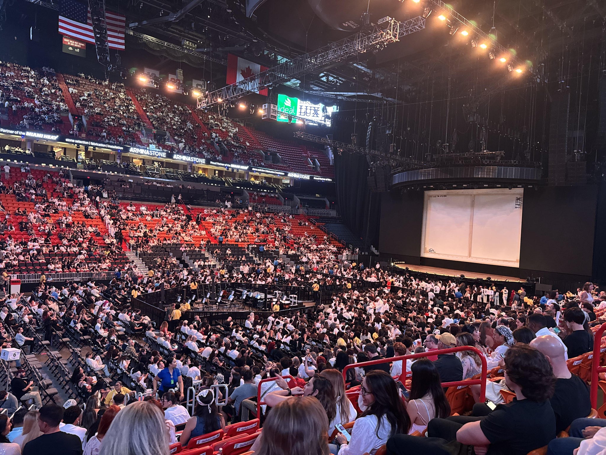 Real Fan View taken from Section 109 at Kaseya Center by Anabel S