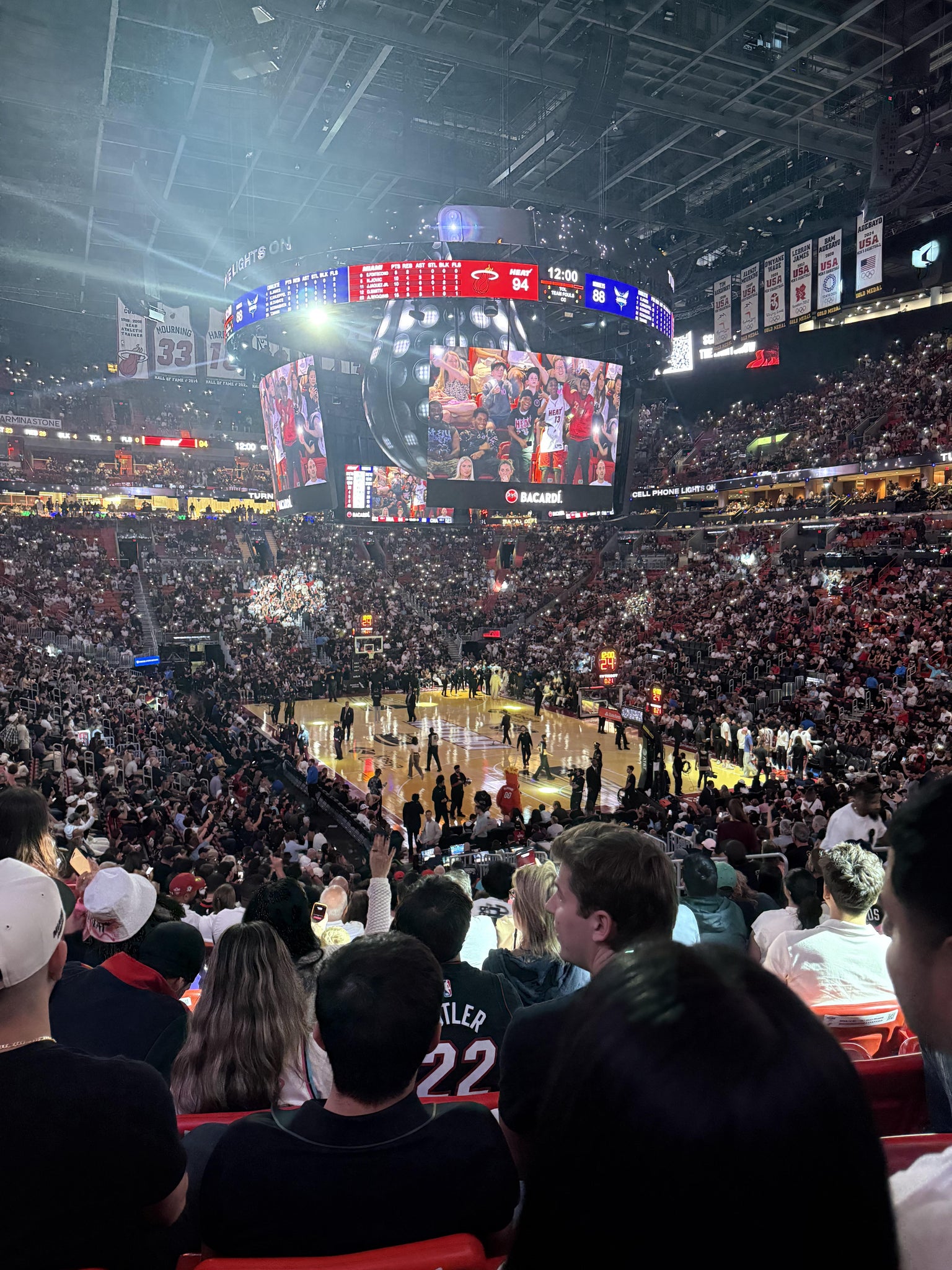 Real Fan View taken from Section 114 at Kaseya Center by Remy B
