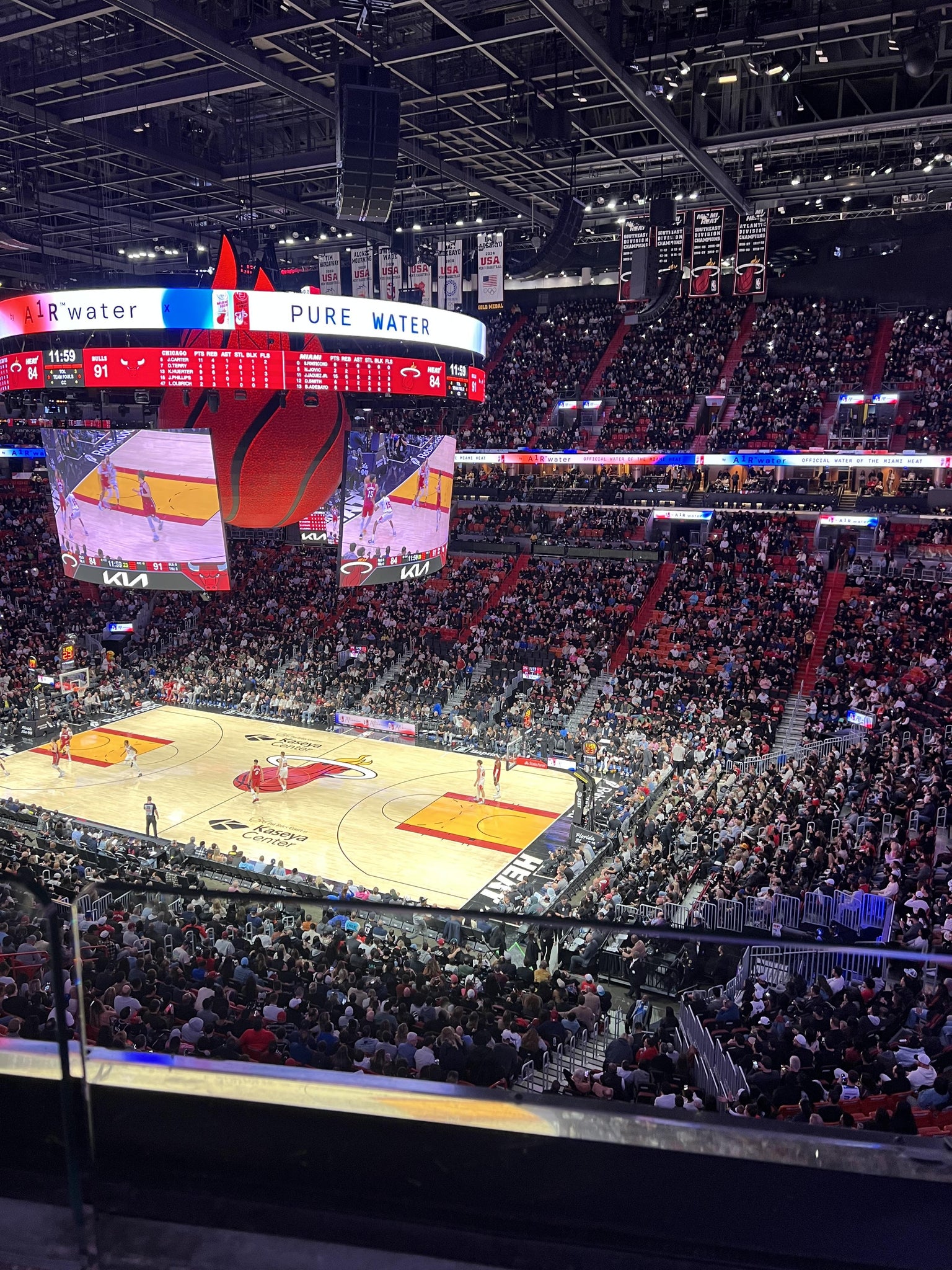 Real Fan View taken from Section 322 at Kaseya Center by Aquaria D