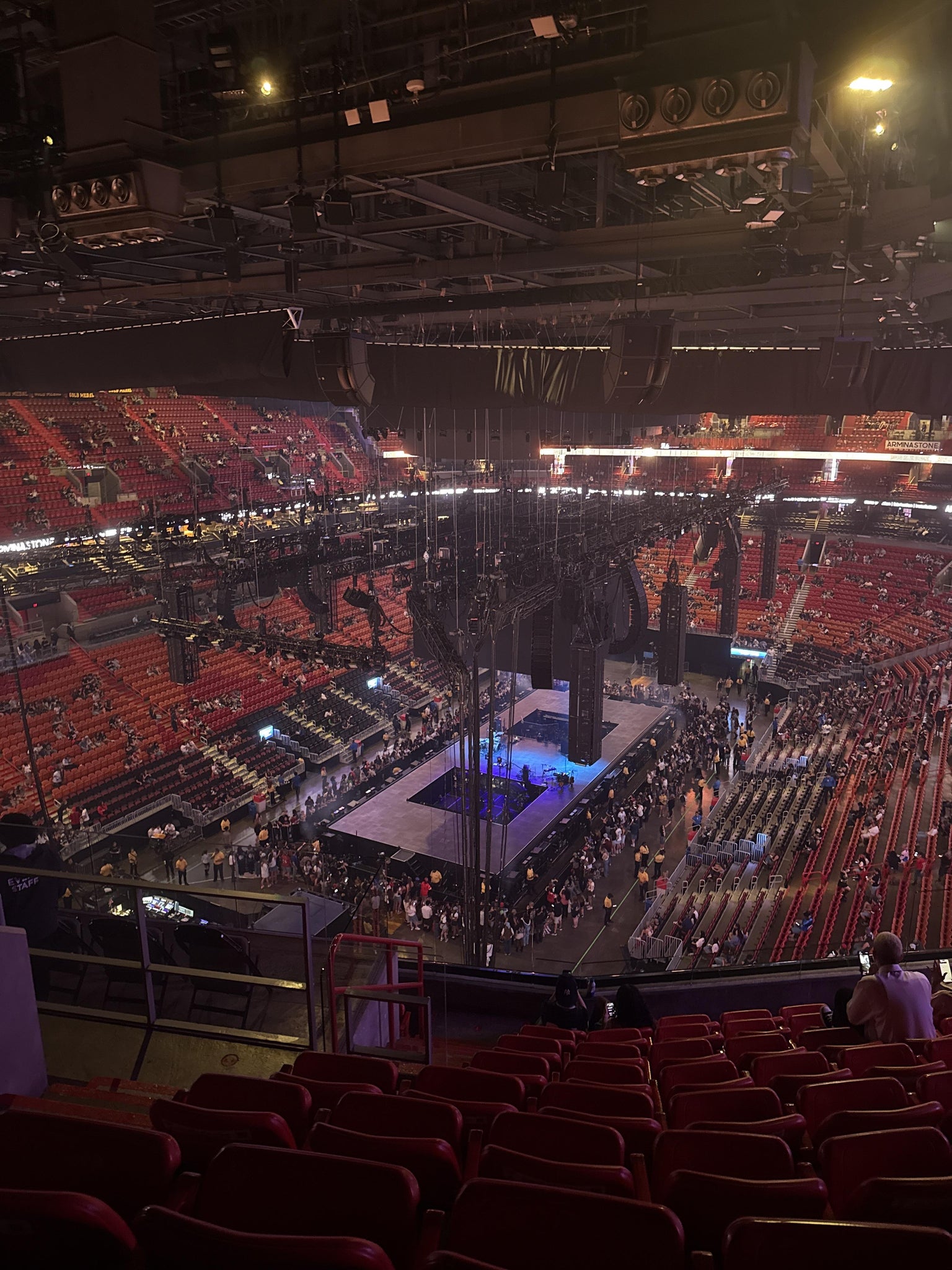Real Fan View taken from Section 403 at Kaseya Center by Adeline U