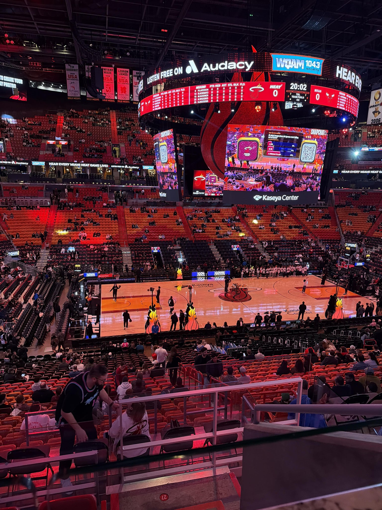 Real Fan View taken from Loge 271 at Kaseya Center by Allison D