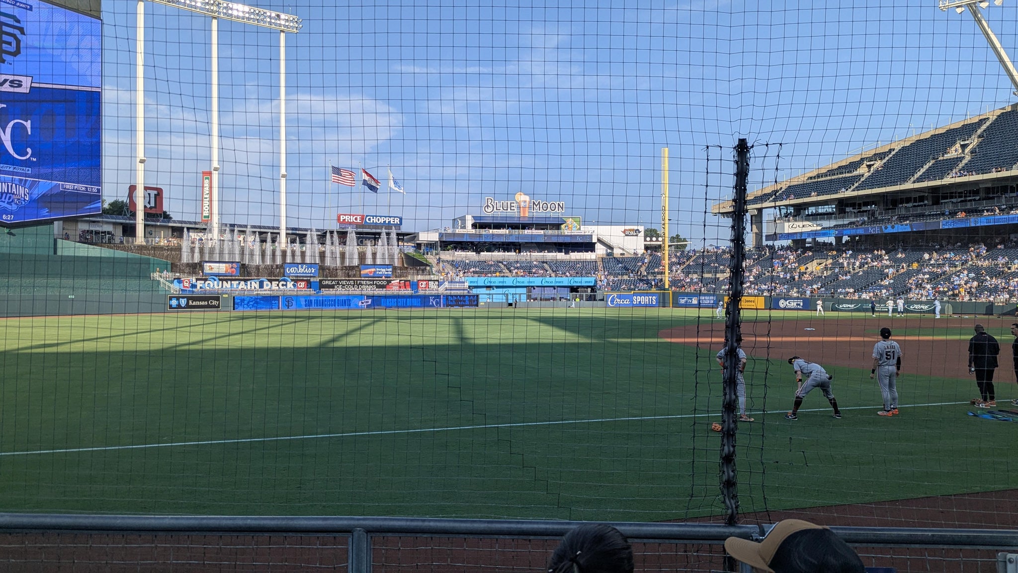 Real Fan View taken from Section 114 at Kauffman Stadium by Jason O