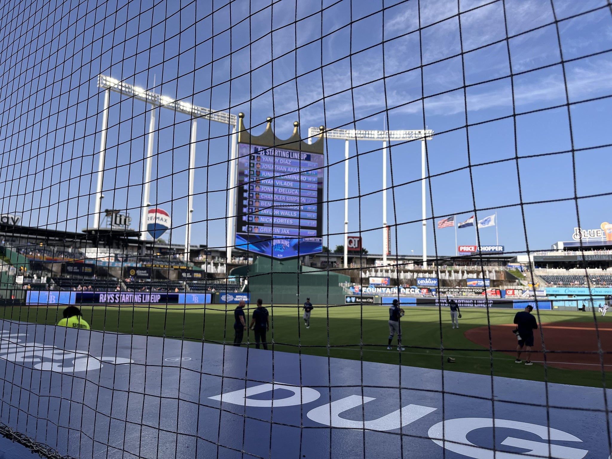Real Fan View taken from Section 117 at Kauffman Stadium by Greg H
