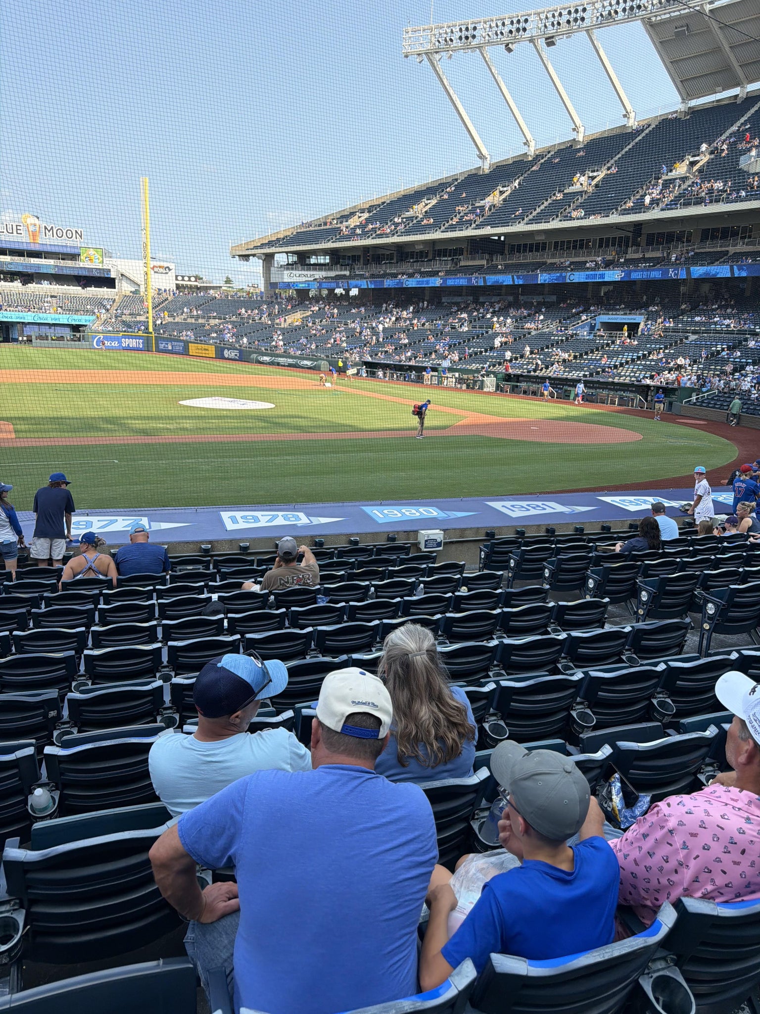 Vue réelle des fans prise de la Section 119 au site Kauffman Stadium par Dan P