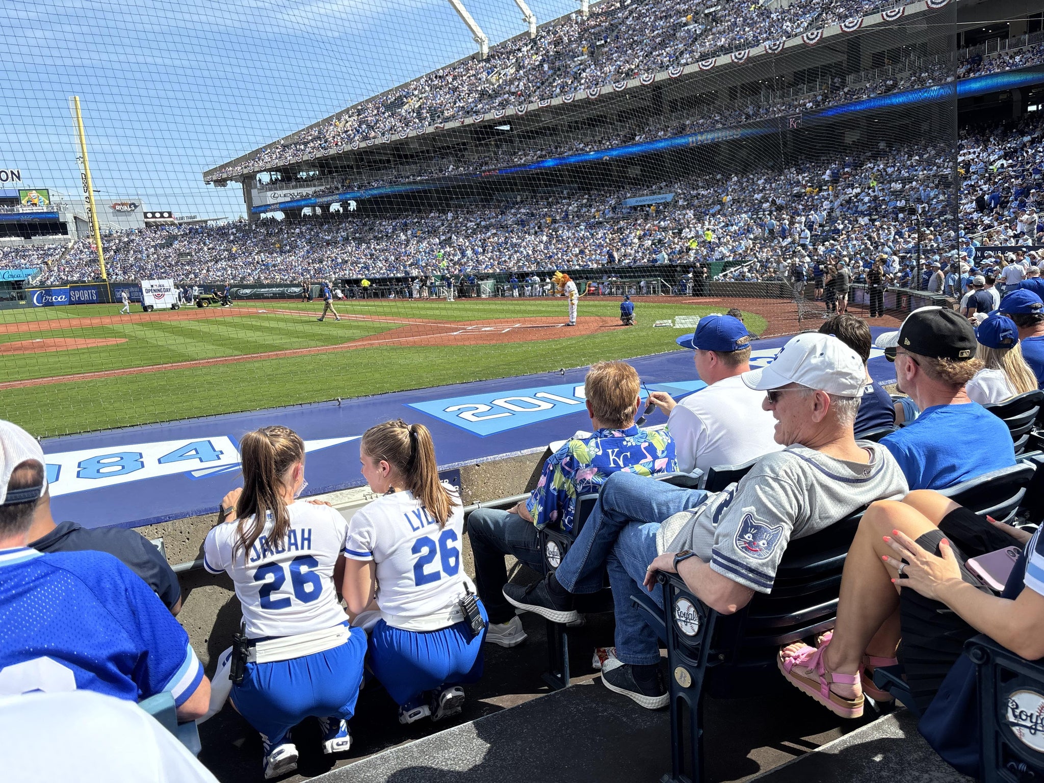 Real Fan View taken from Section 121 at Kauffman Stadium by Bob L