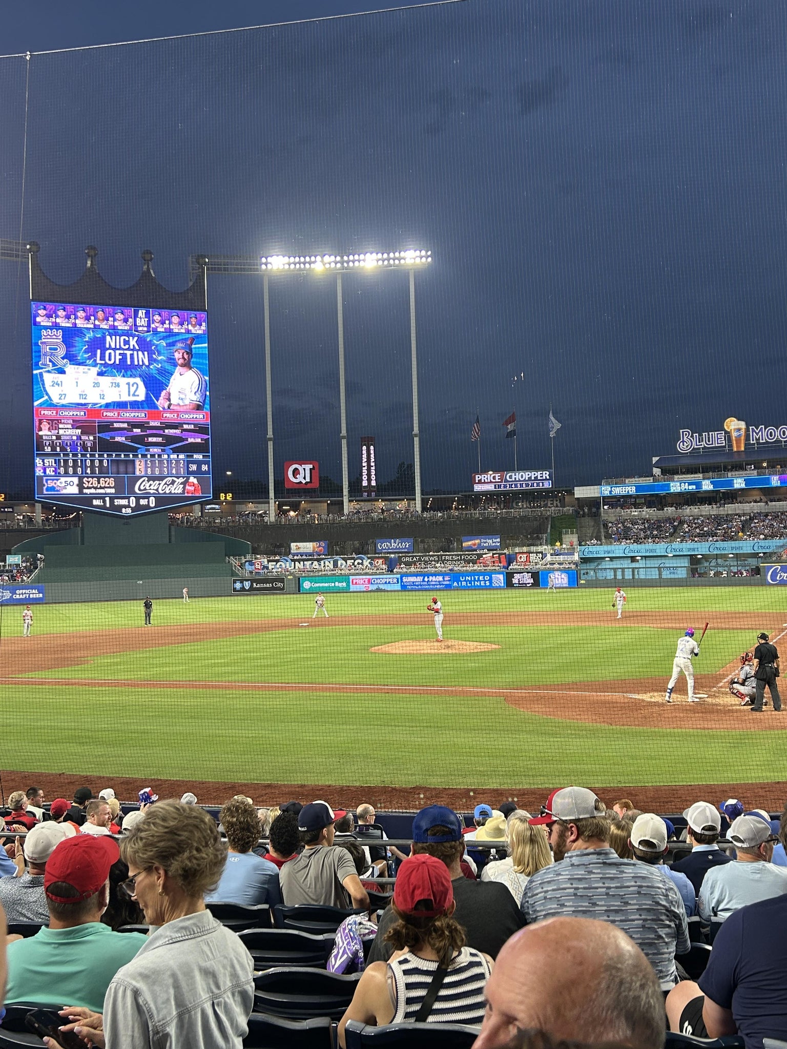Vue réelle des fans prise de la Section 125 au site Kauffman Stadium par Lauren H
