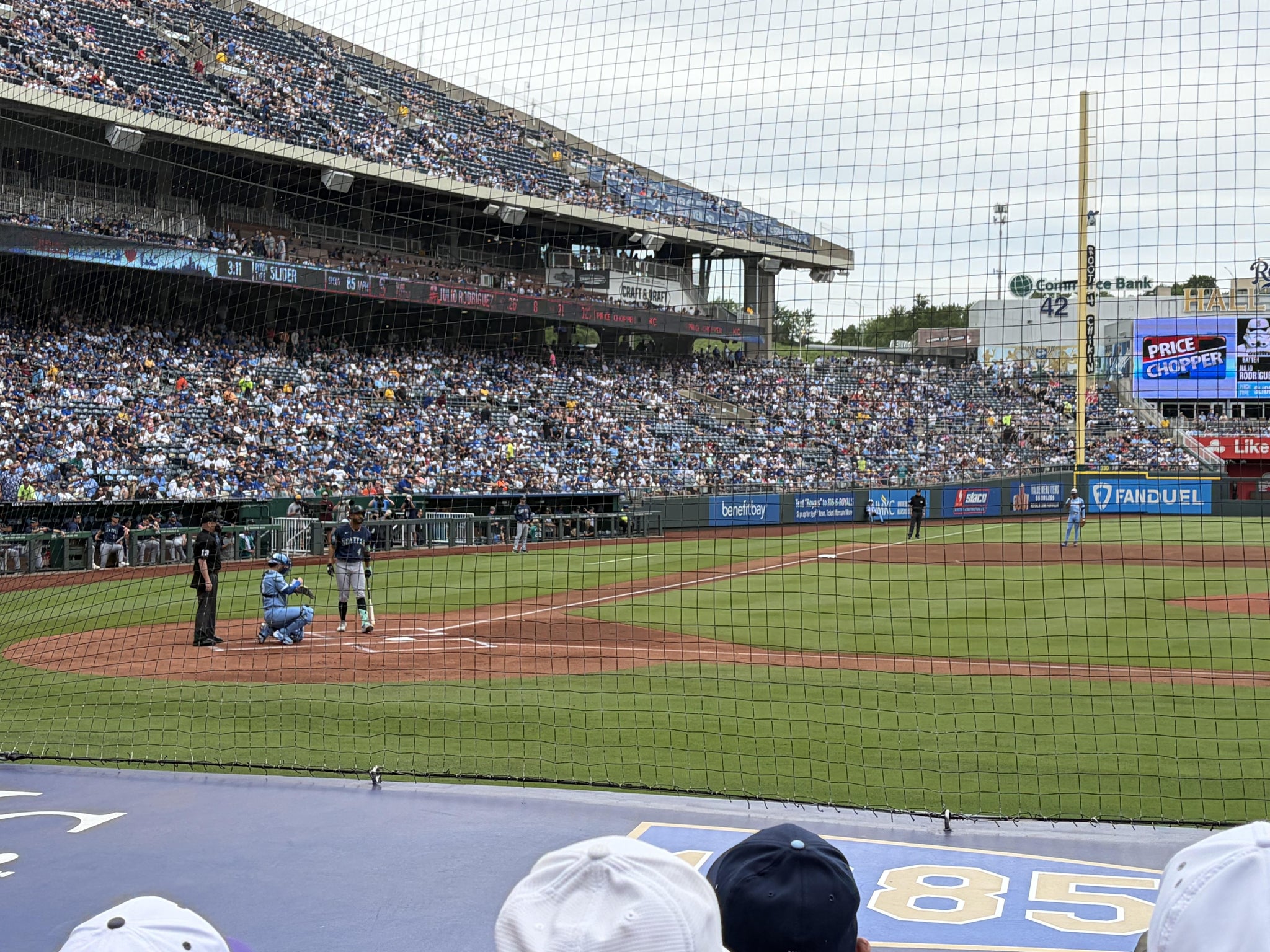 Real Fan View taken from Section 133 at Kauffman Stadium by Mark todd P