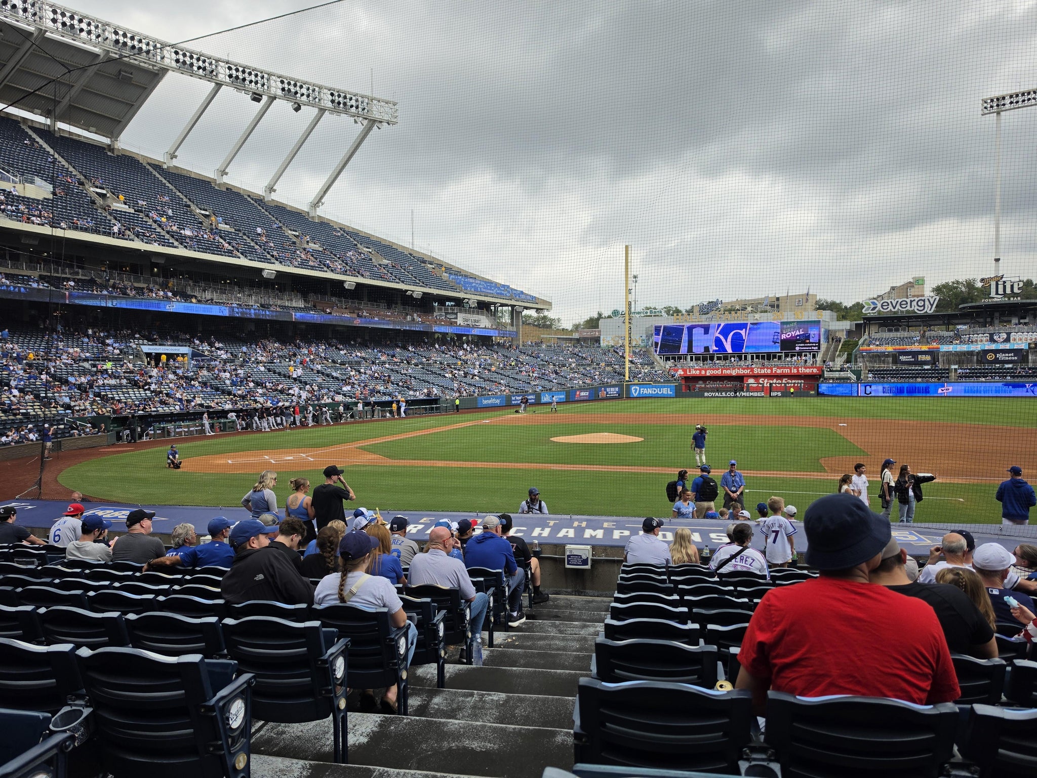Real Fan View taken from Section 135 at Kauffman Stadium by Tj S