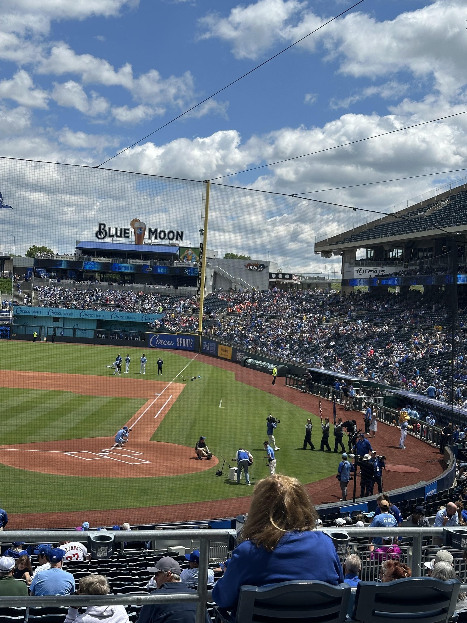 Vue réelle des fans prise de la Section 225 au site Kauffman Stadium par Abby H