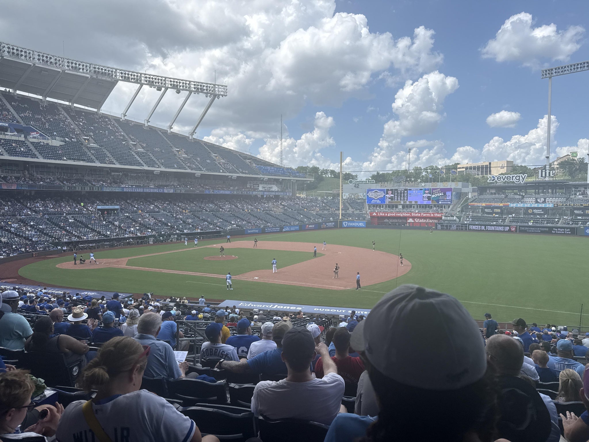 Real Fan View taken from Section 239 at Kauffman Stadium by Dalton V