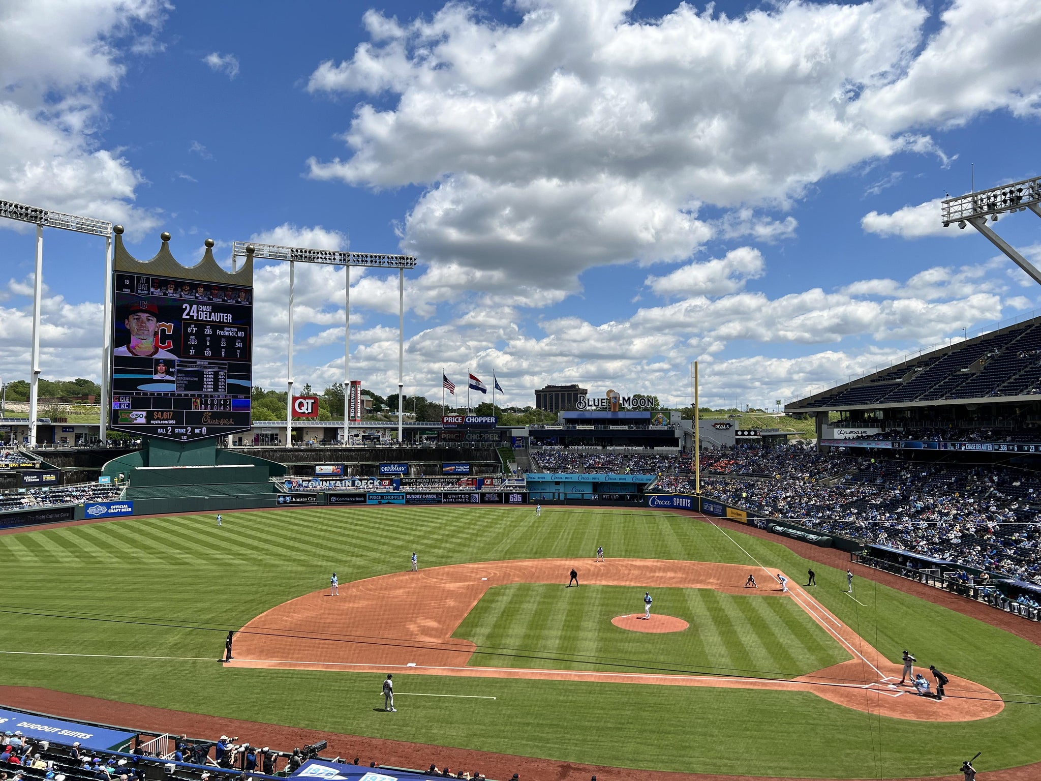 Real Fan View taken from Section 309 at Kauffman Stadium by Matt S