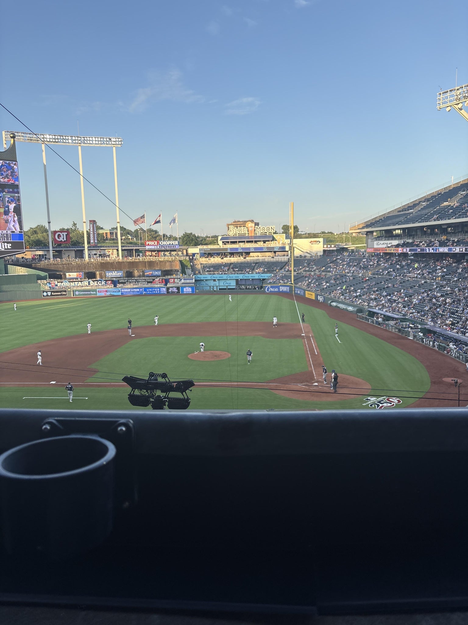 Real Fan View taken from Section 310 at Kauffman Stadium by Thomas A