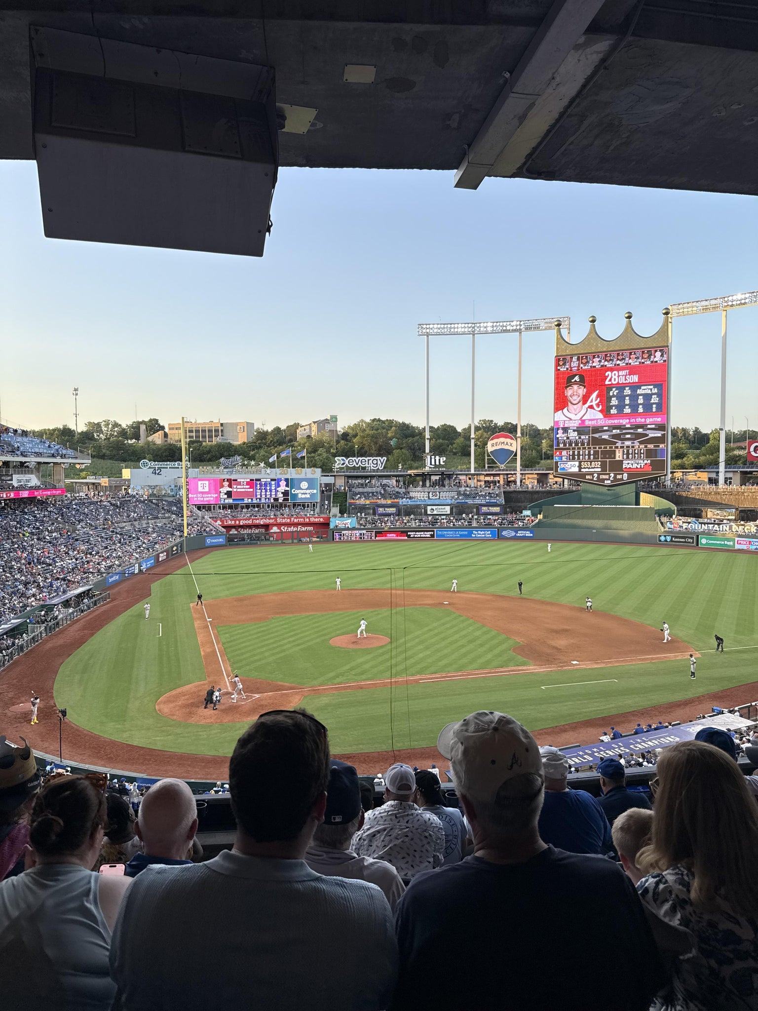 Real Fan View taken from Section 312 at Kauffman Stadium by Regan M