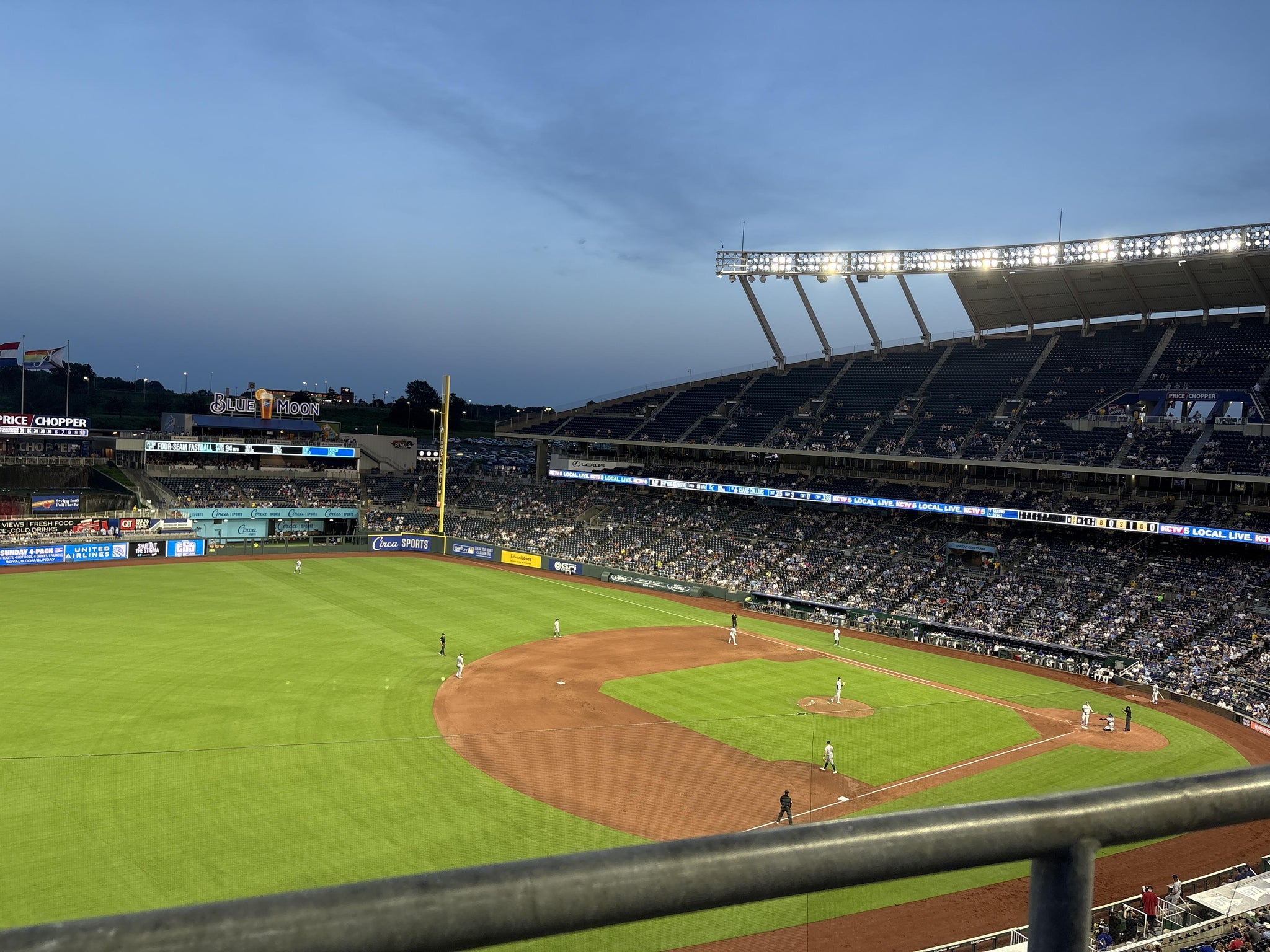 Real Fan View taken from Section 405 at Kauffman Stadium by Andrea E