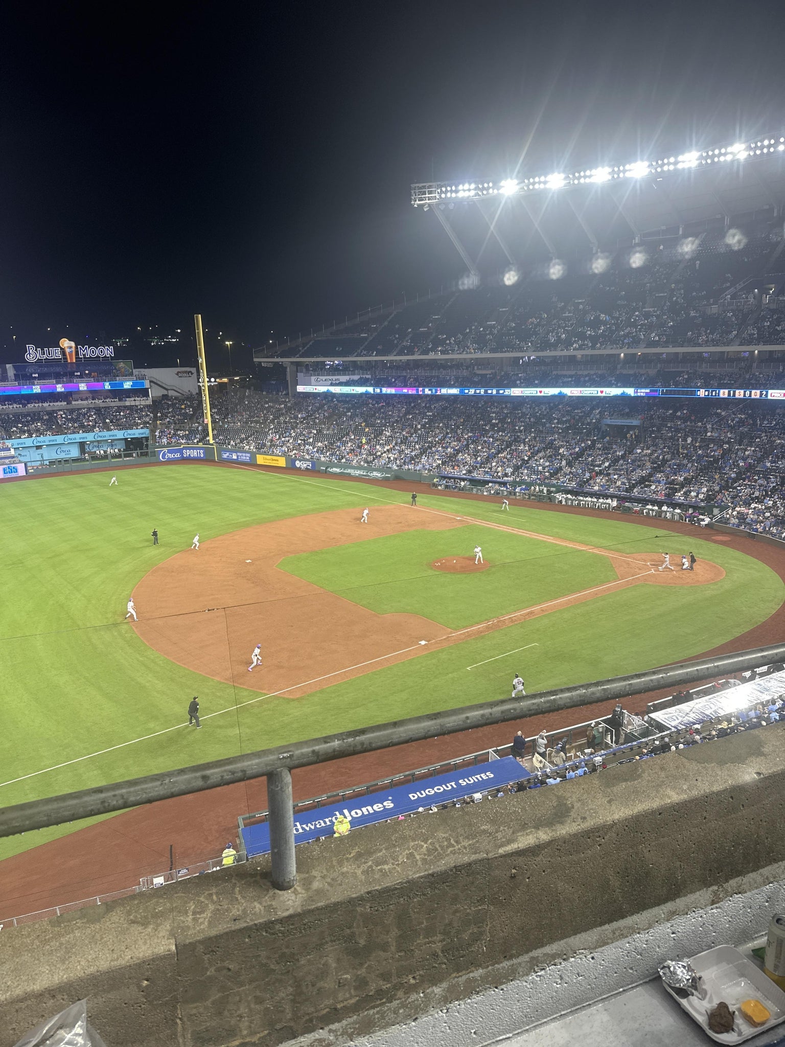 Real Fan View taken from Section 407 at Kauffman Stadium by Paul C