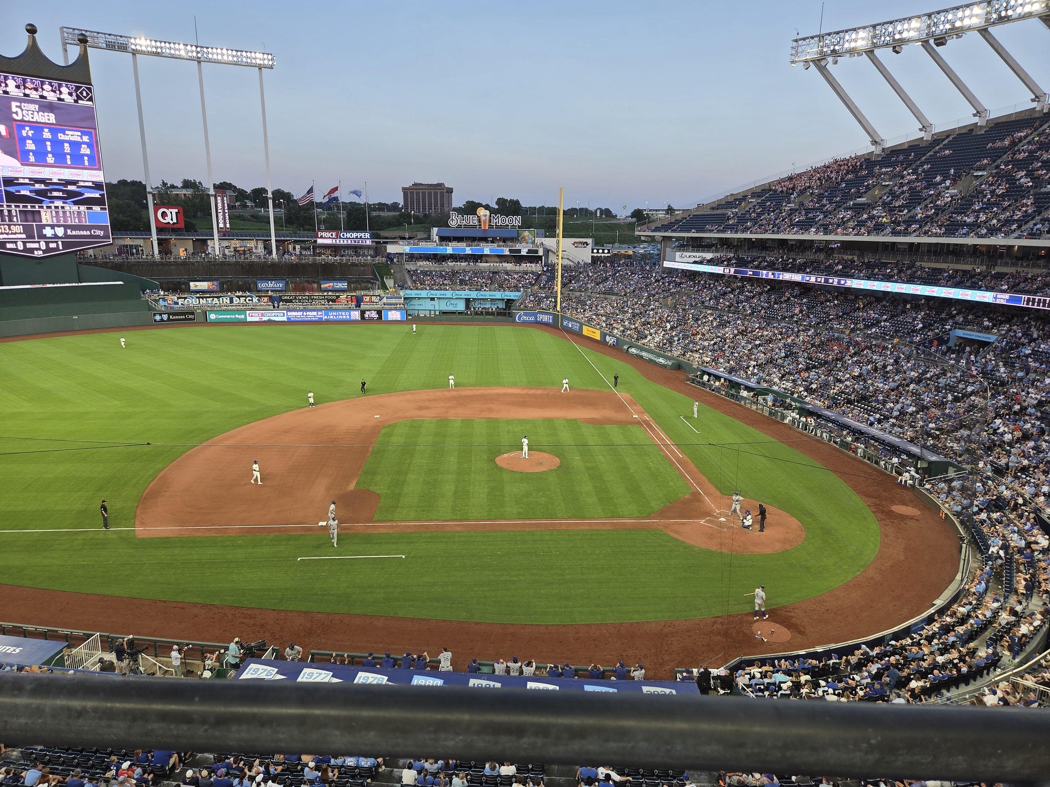 Real Fan View taken from Section 412 at Kauffman Stadium by Katie R