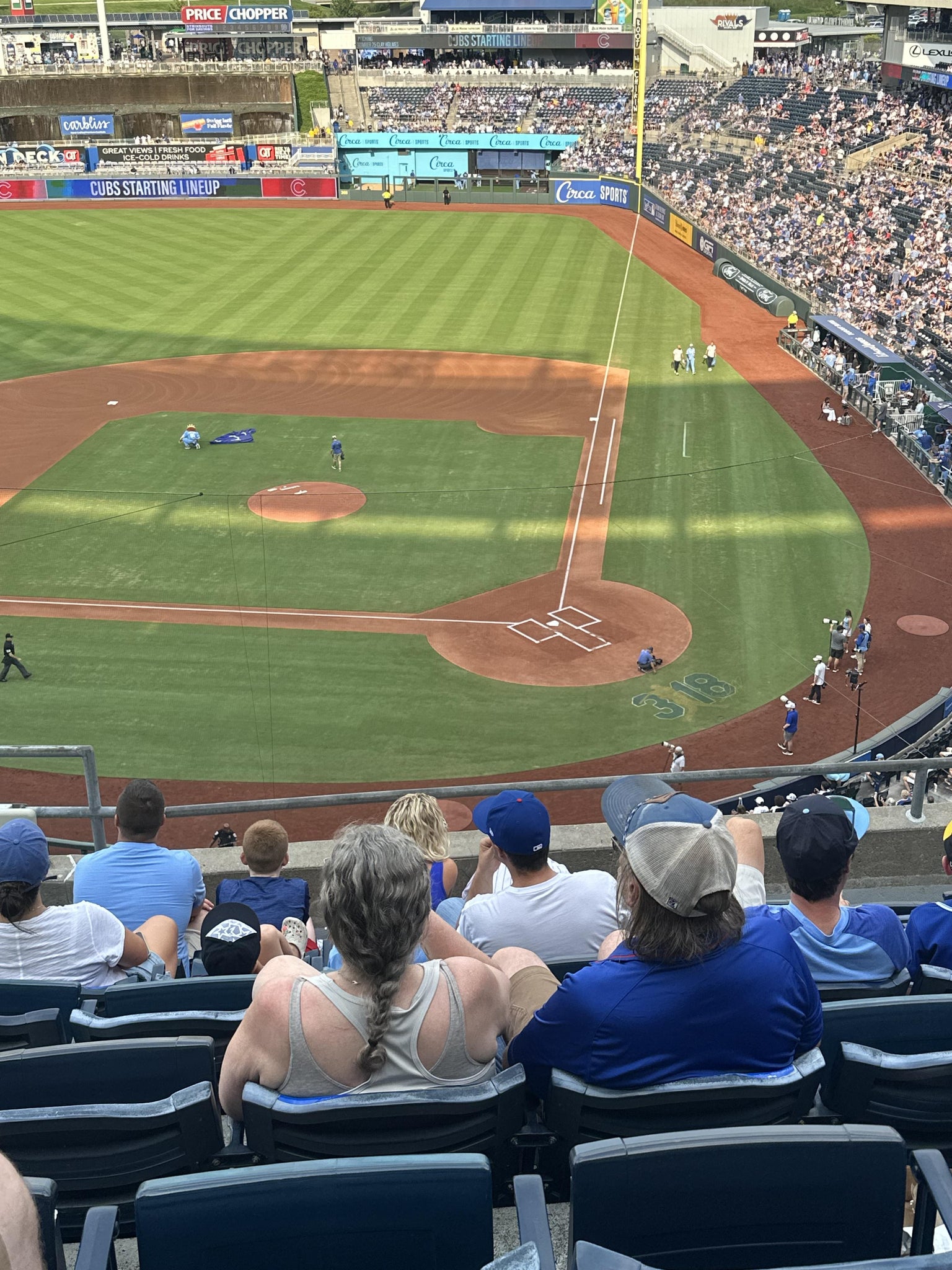 Vue réelle des fans prise de la Section 415 au site Kauffman Stadium par Kim N