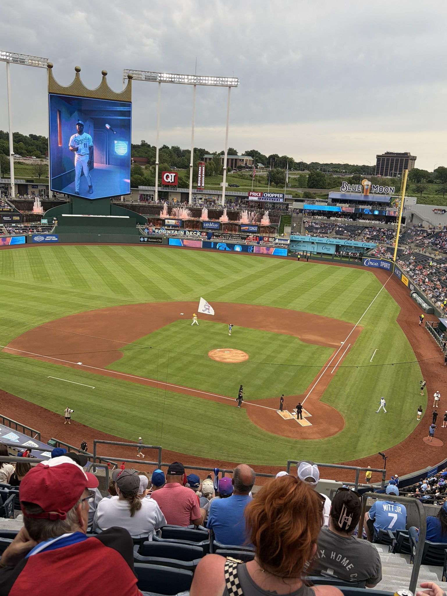 Vue réelle des fans prise de la Section 416 au site Kauffman Stadium par Tanya G