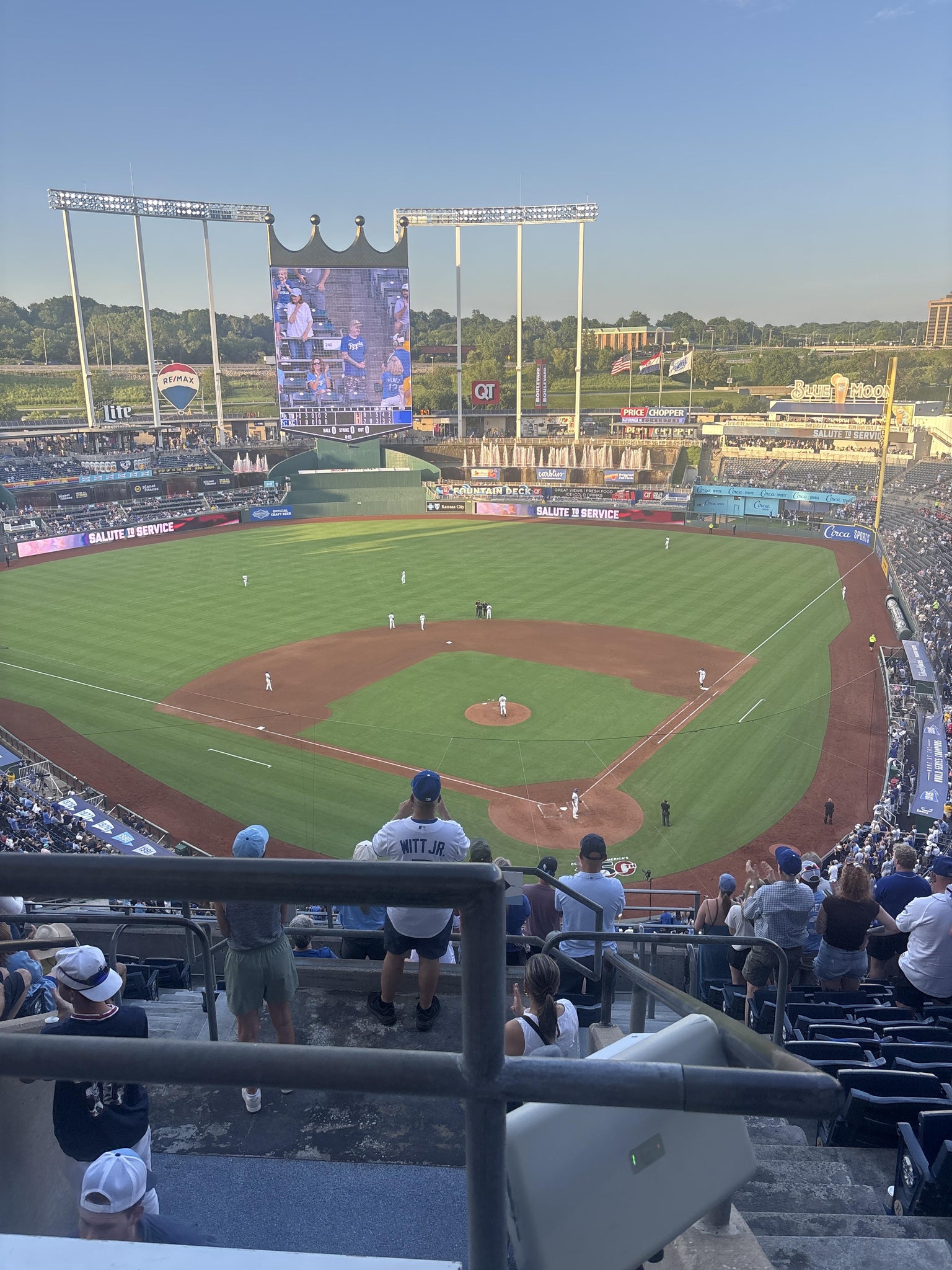 Real Fan View taken from Section 419 R at Kauffman Stadium by Gee M