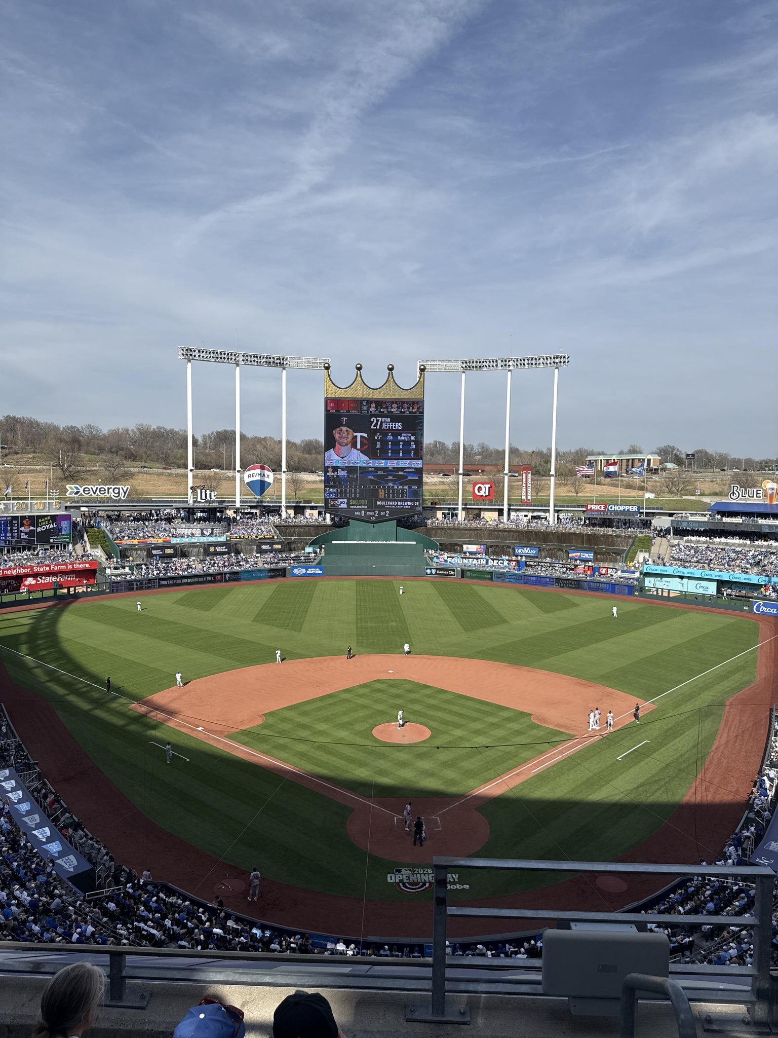 Vue réelle des fans prise de la Section 419 au site Kauffman Stadium par Daniel S