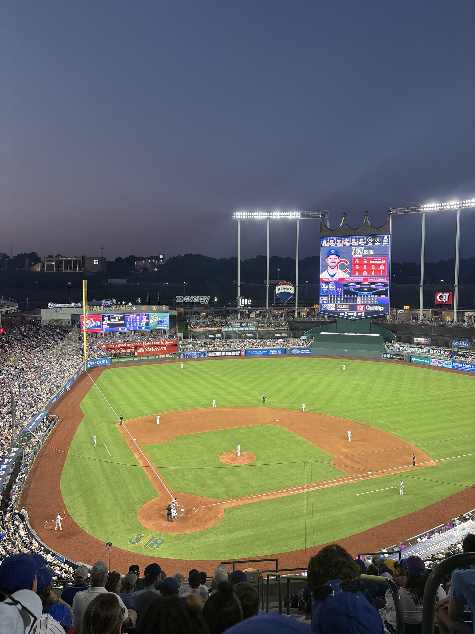 Vue réelle des fans prise de la Section 423 au site Kauffman Stadium par Jeren R