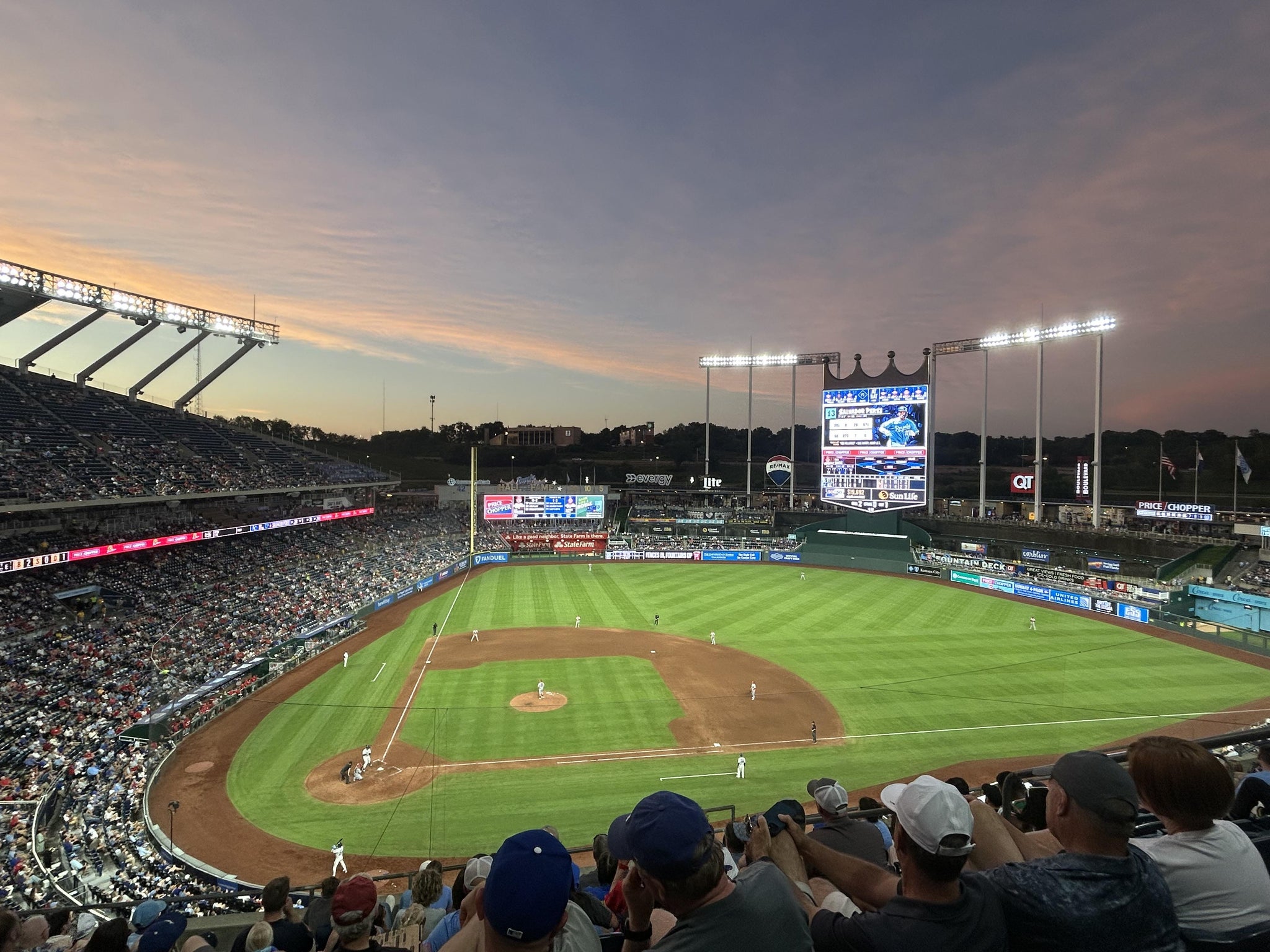 Vue réelle des fans prise de la Section 427 au site Kauffman Stadium par Joshua B