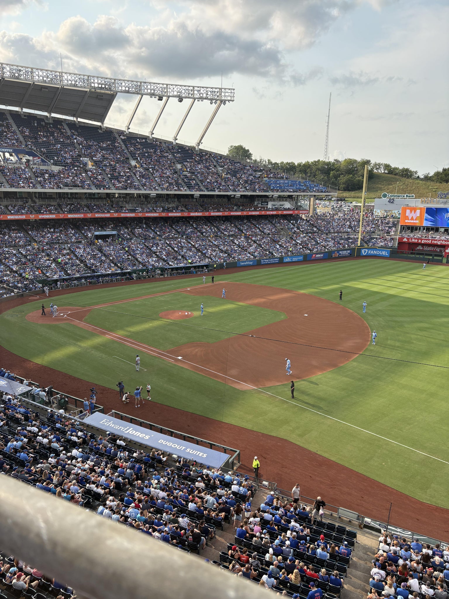 Vue réelle des fans prise de la Section 434 au site Kauffman Stadium par Norman V