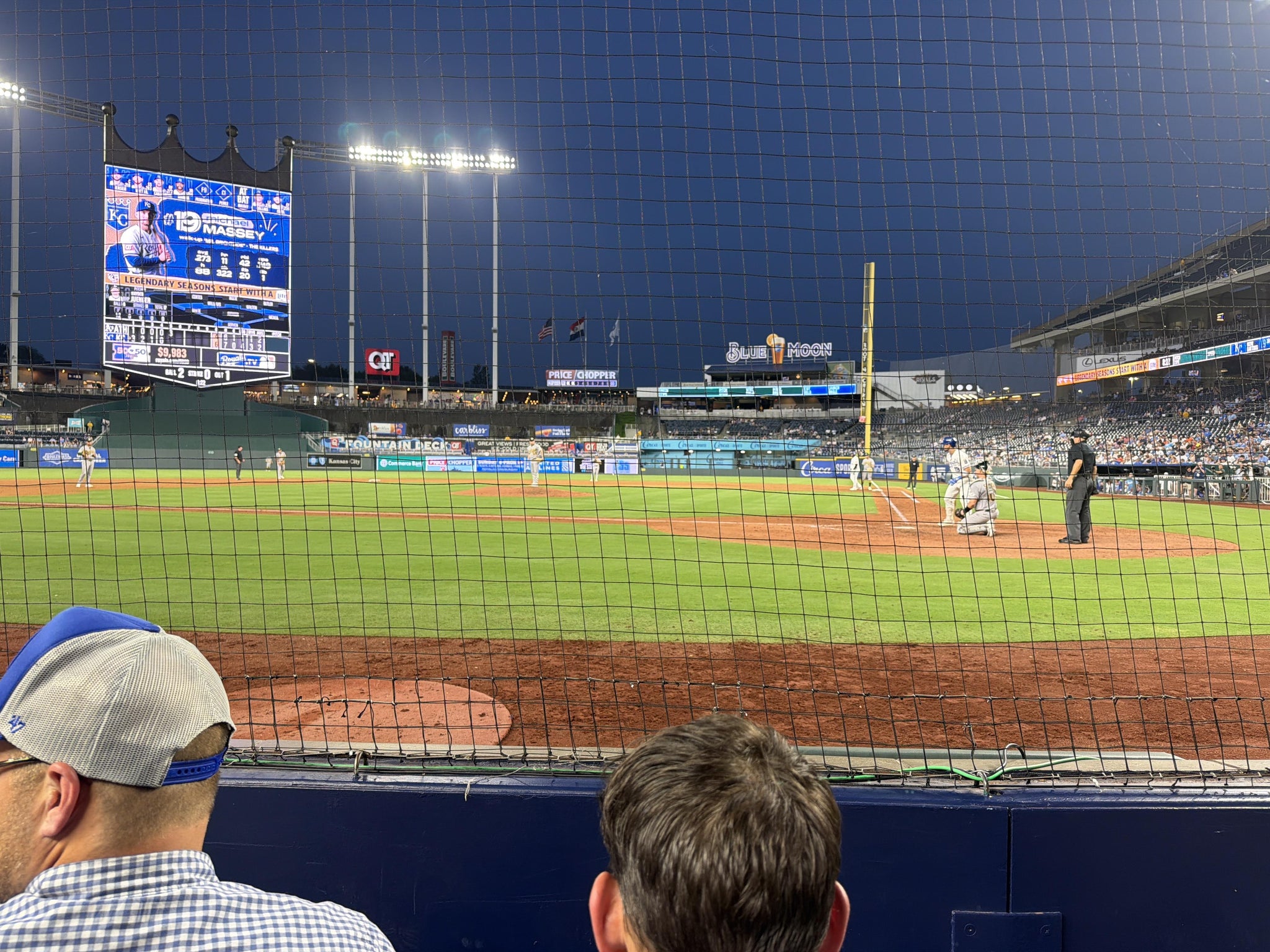 Real Fan View taken from Crown Club 1 at Kauffman Stadium by Jonathan B