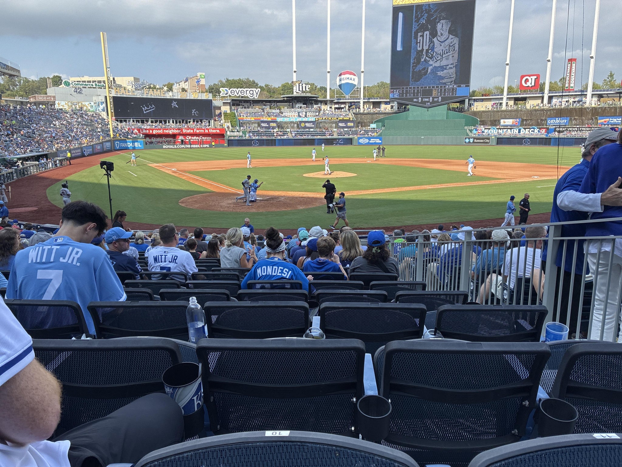 Real Fan View taken from UMB Diamond Club 129 at Kauffman Stadium by Dale H