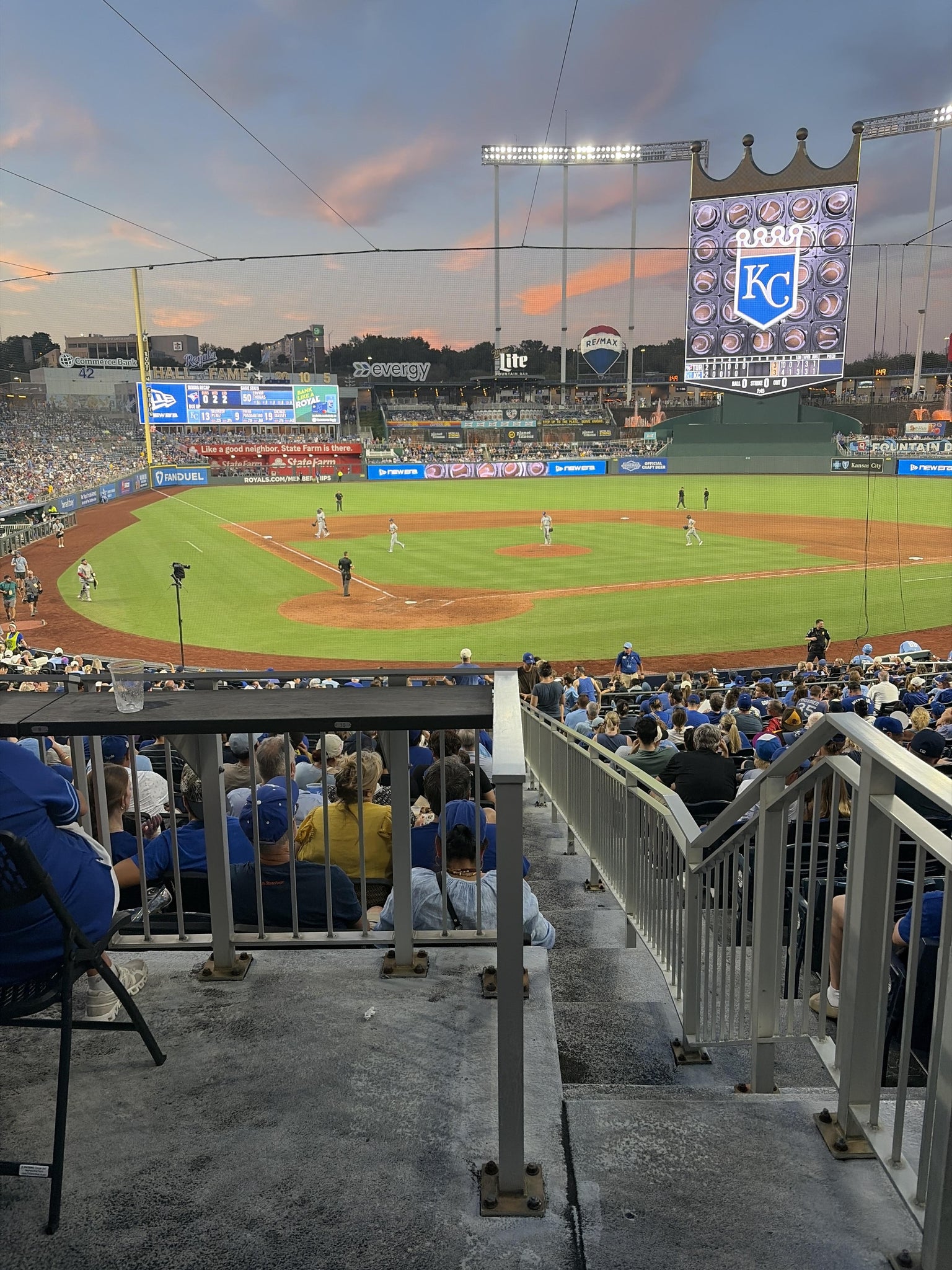 Real Fan View taken from UMB Diamond Club Box F at Kauffman Stadium by Nicholas K