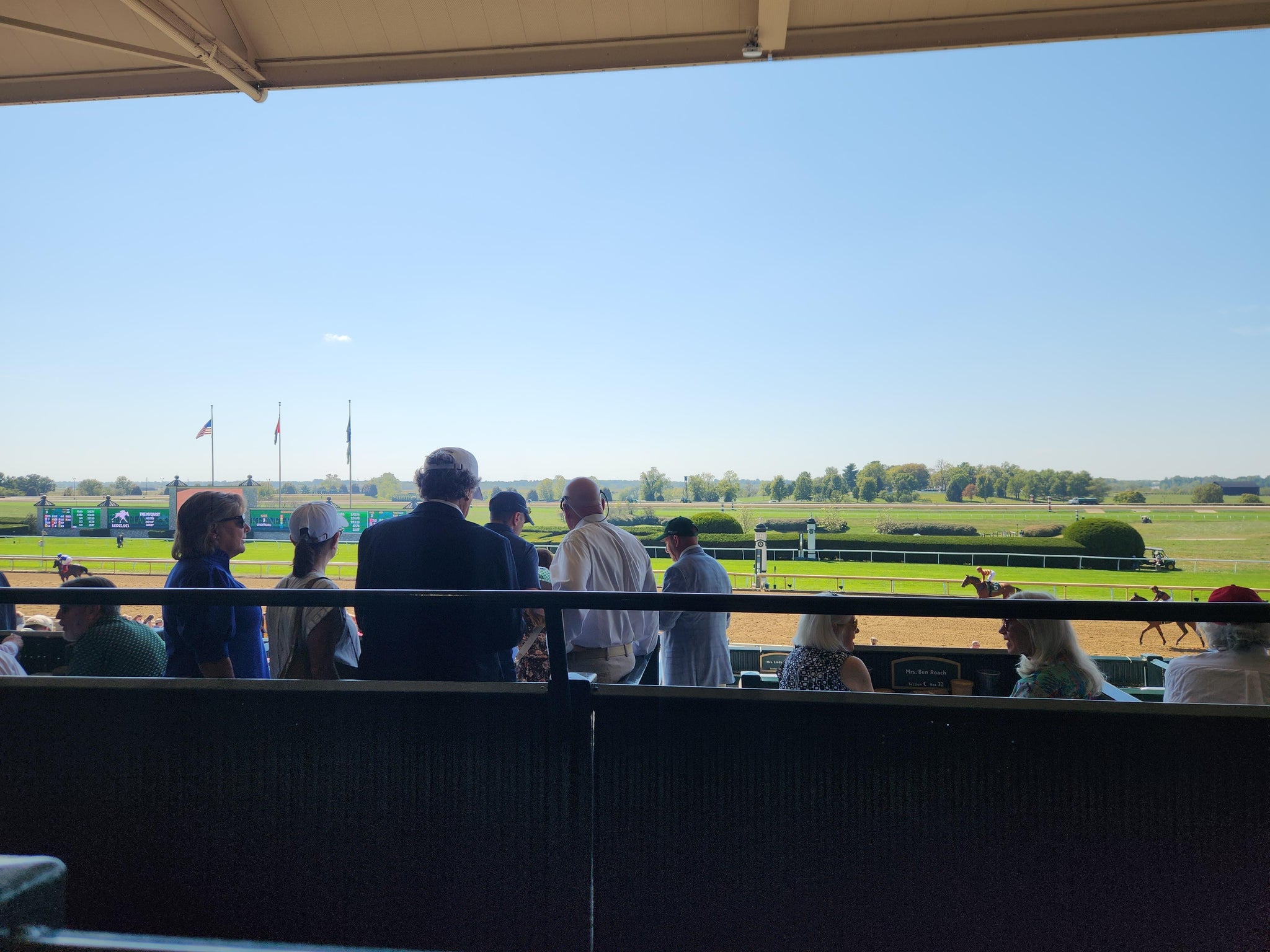 Real Fan View taken from Grandstand E at Keeneland Race Course by Sara B
