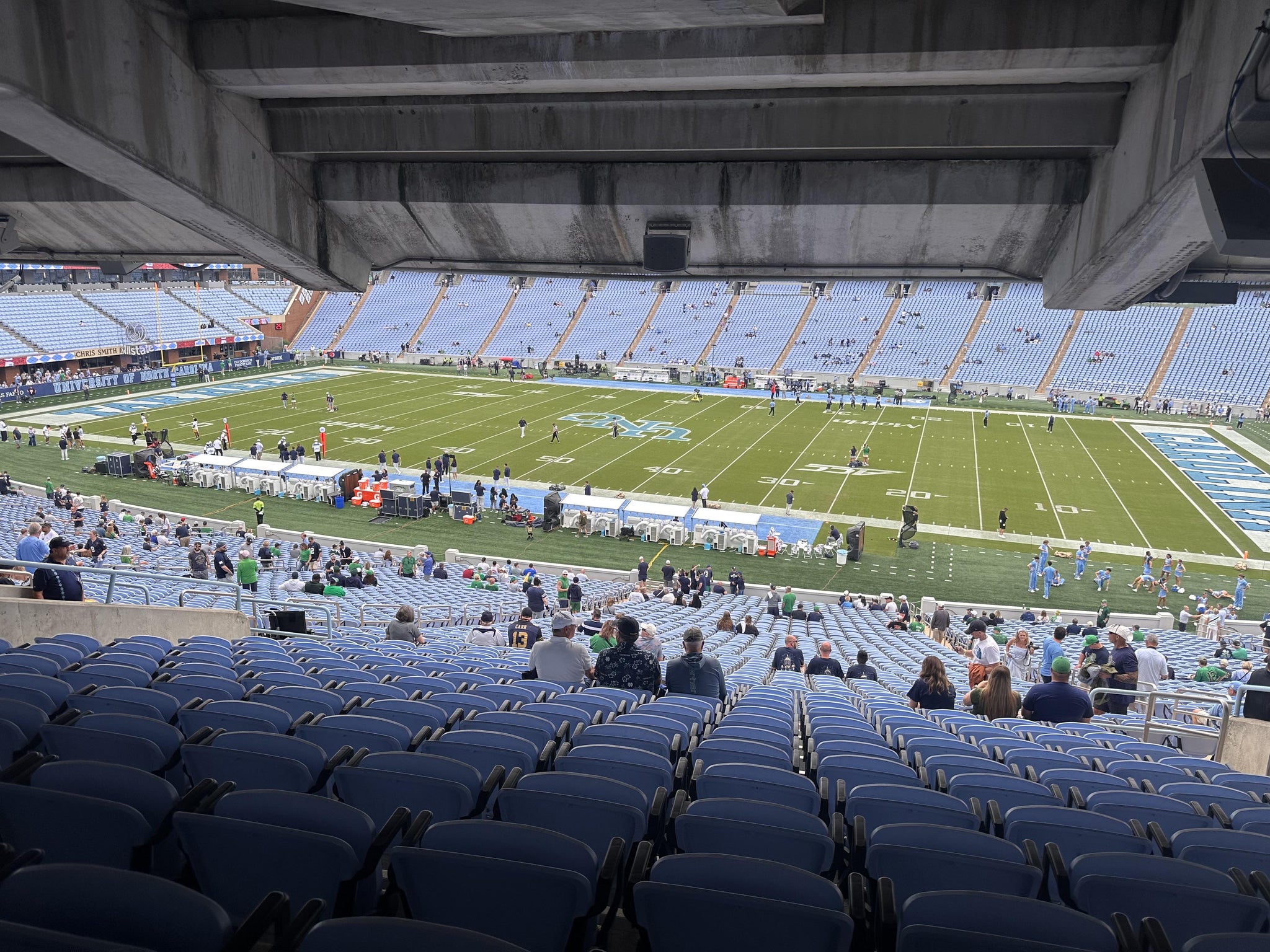 Real Fan View taken from Section 108 at Kenan Memorial Stadium by Andrew G