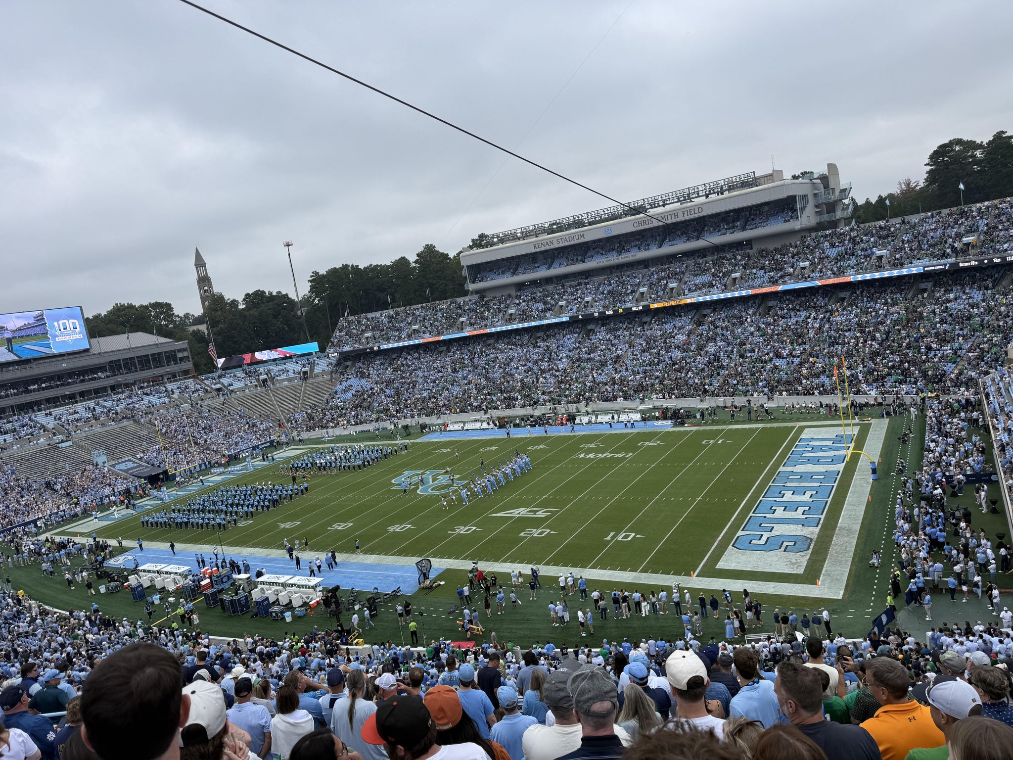 Real Fan View taken from Section 230 at Kenan Memorial Stadium by Maria V