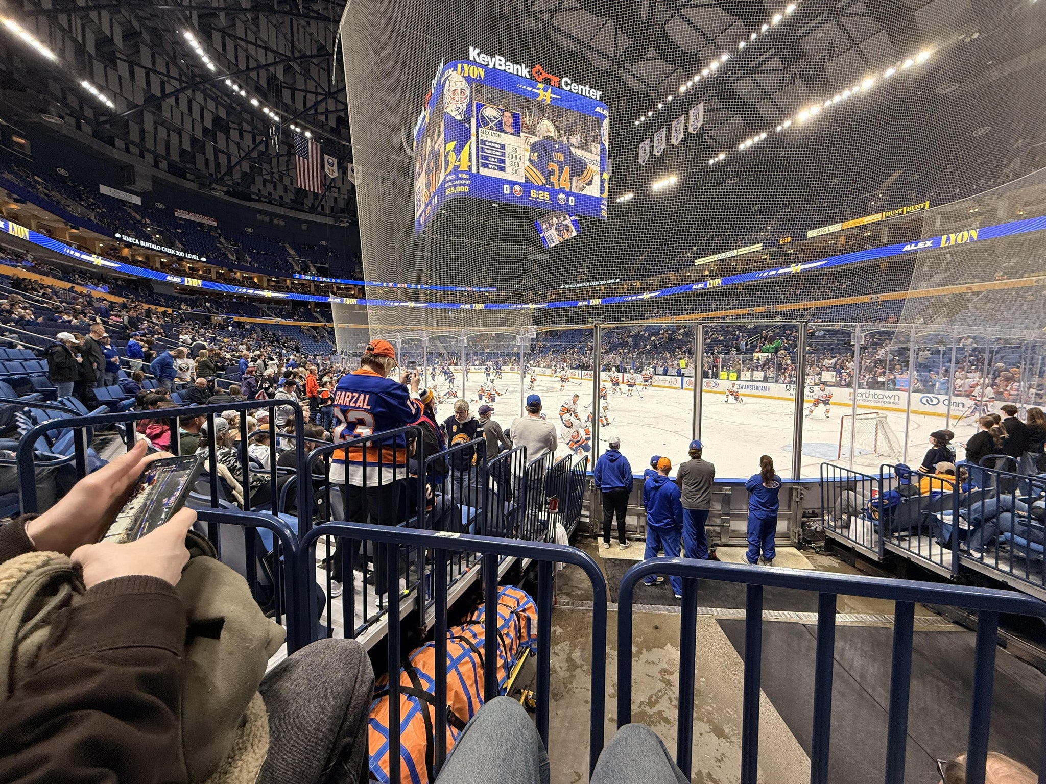 Real Fan View taken from Section 113 at KeyBank Center by Tessa R