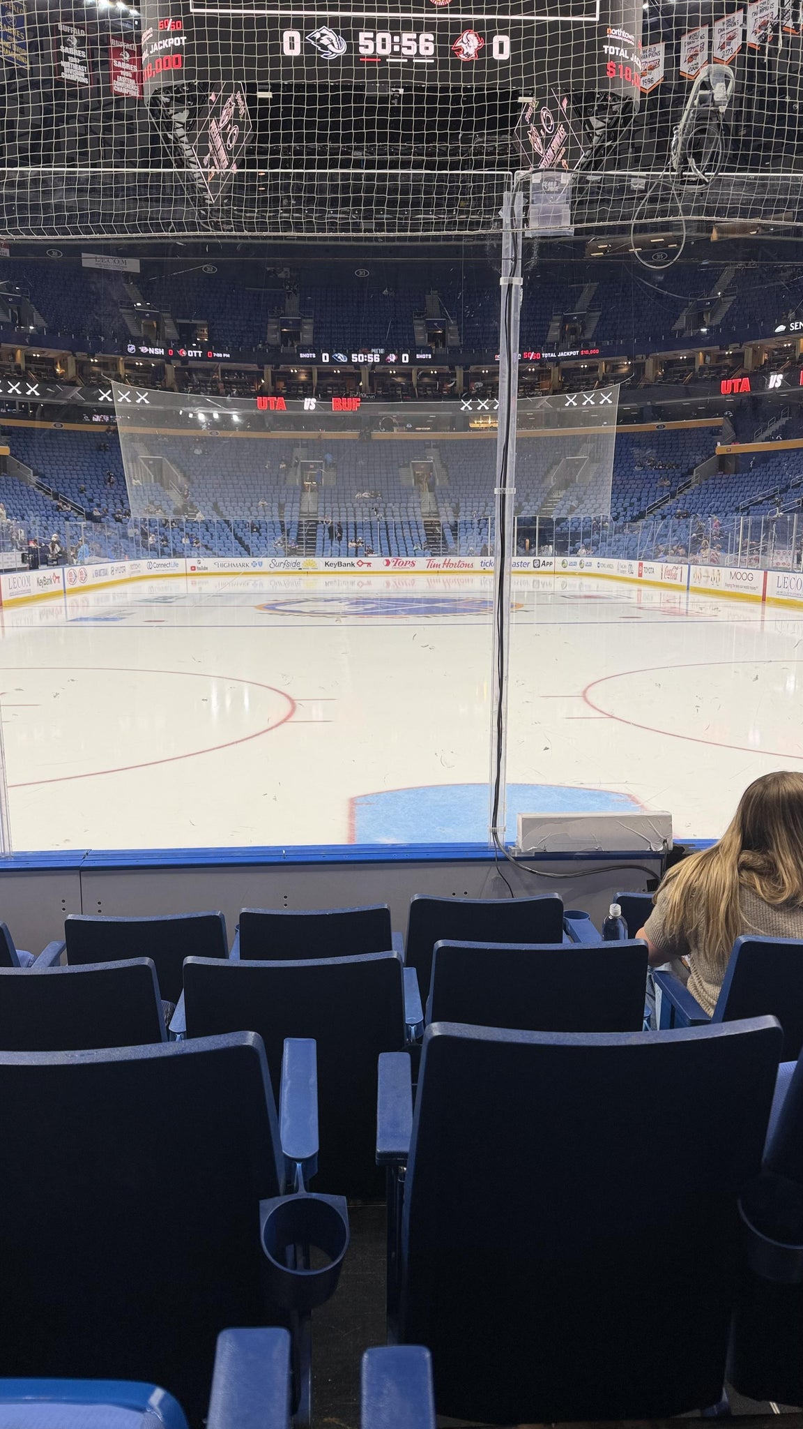 Real Fan View taken from Section 123 at KeyBank Center by Ryan K