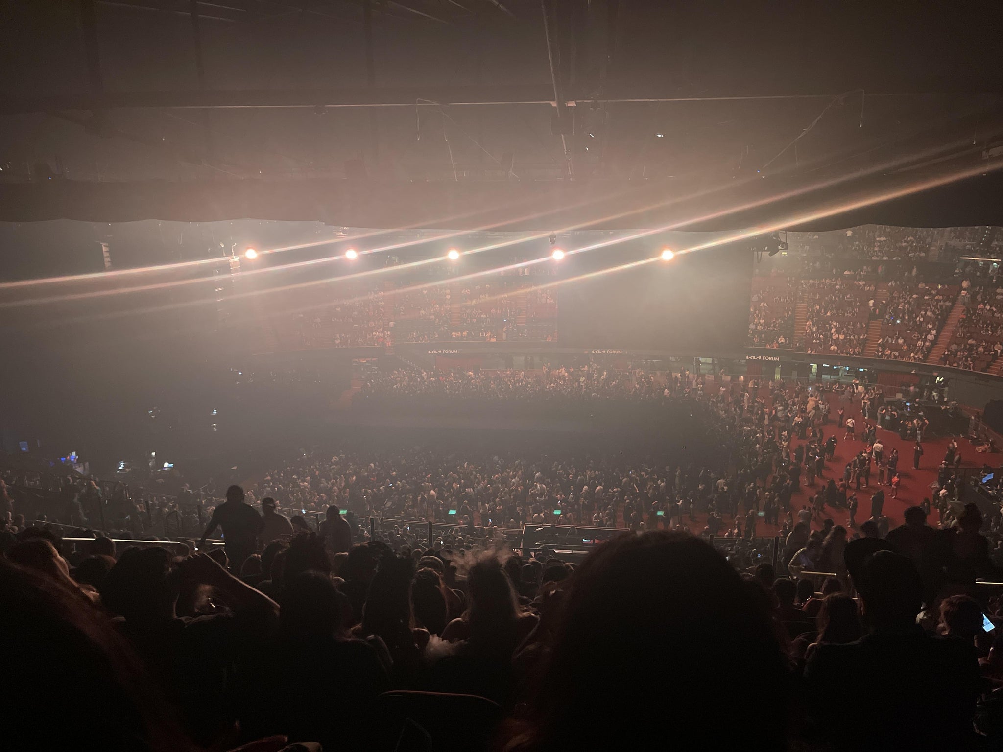 Real Fan View taken from Section 228 at Kia Forum by Anonymous User
